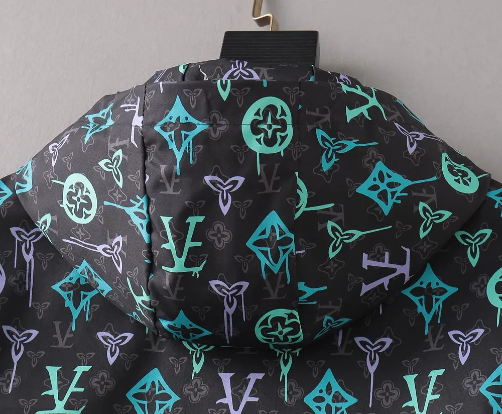 Monogram Print Hooded Windbreaker Jacket D29014338 — view 7