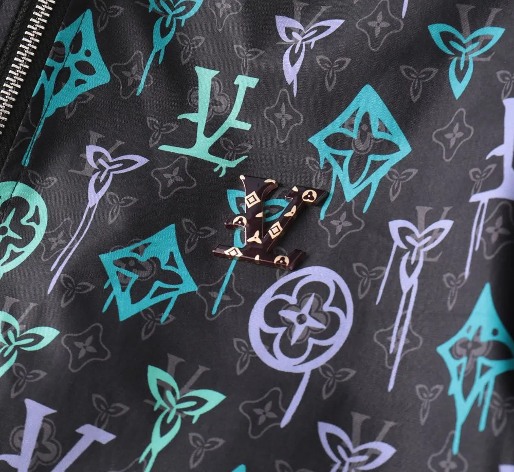 Monogram Graffiti Hooded Windbreaker Jacket D29014339 — view 6