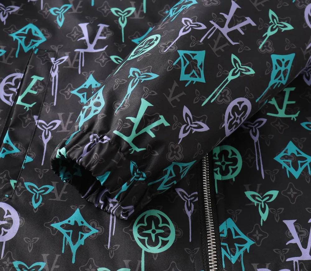 Monogram Graffiti Hooded Windbreaker Jacket D29014339 — view 7