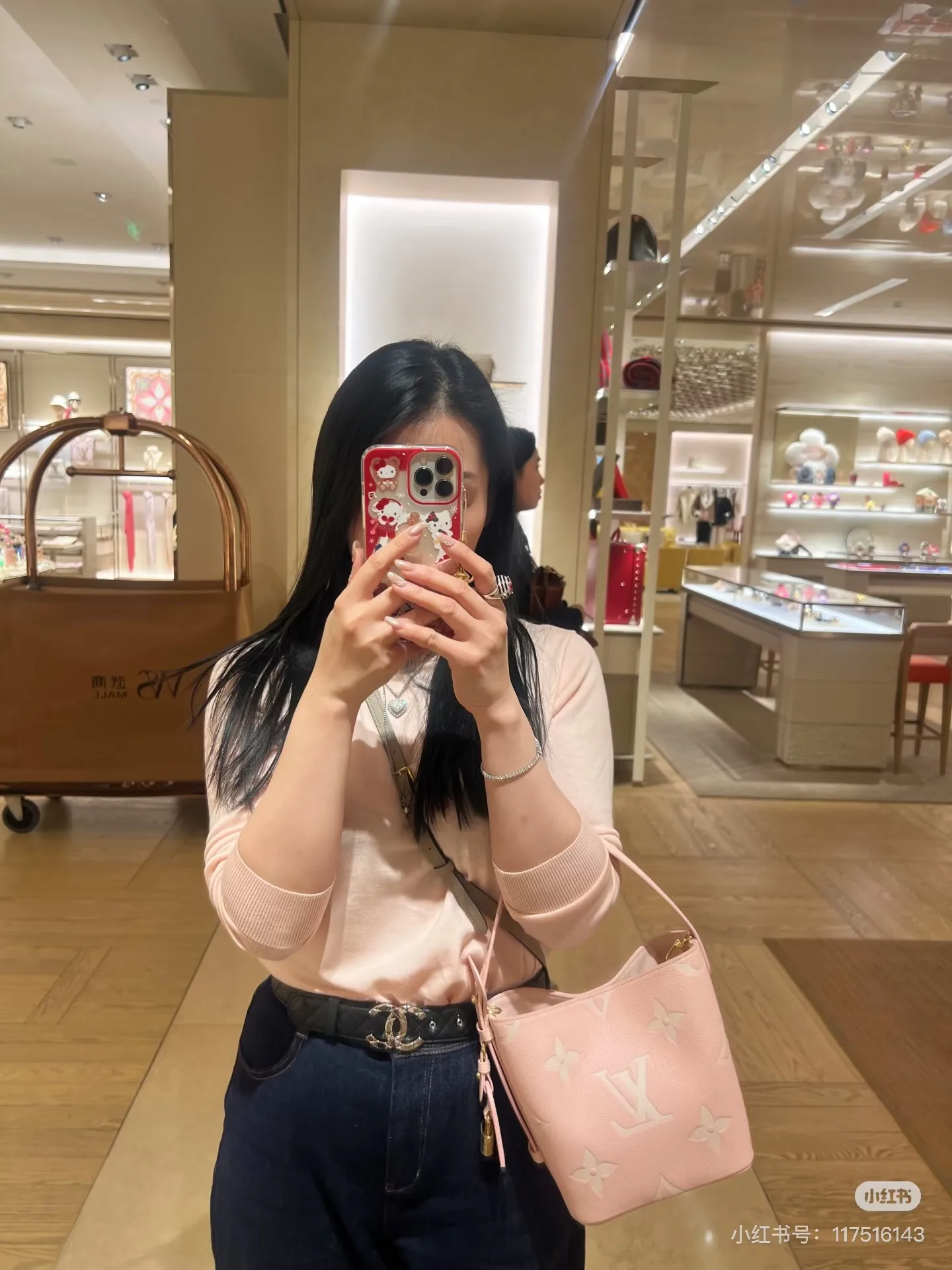 Monogram Empreinte Leather Bucket Bag D33018102 — view 3