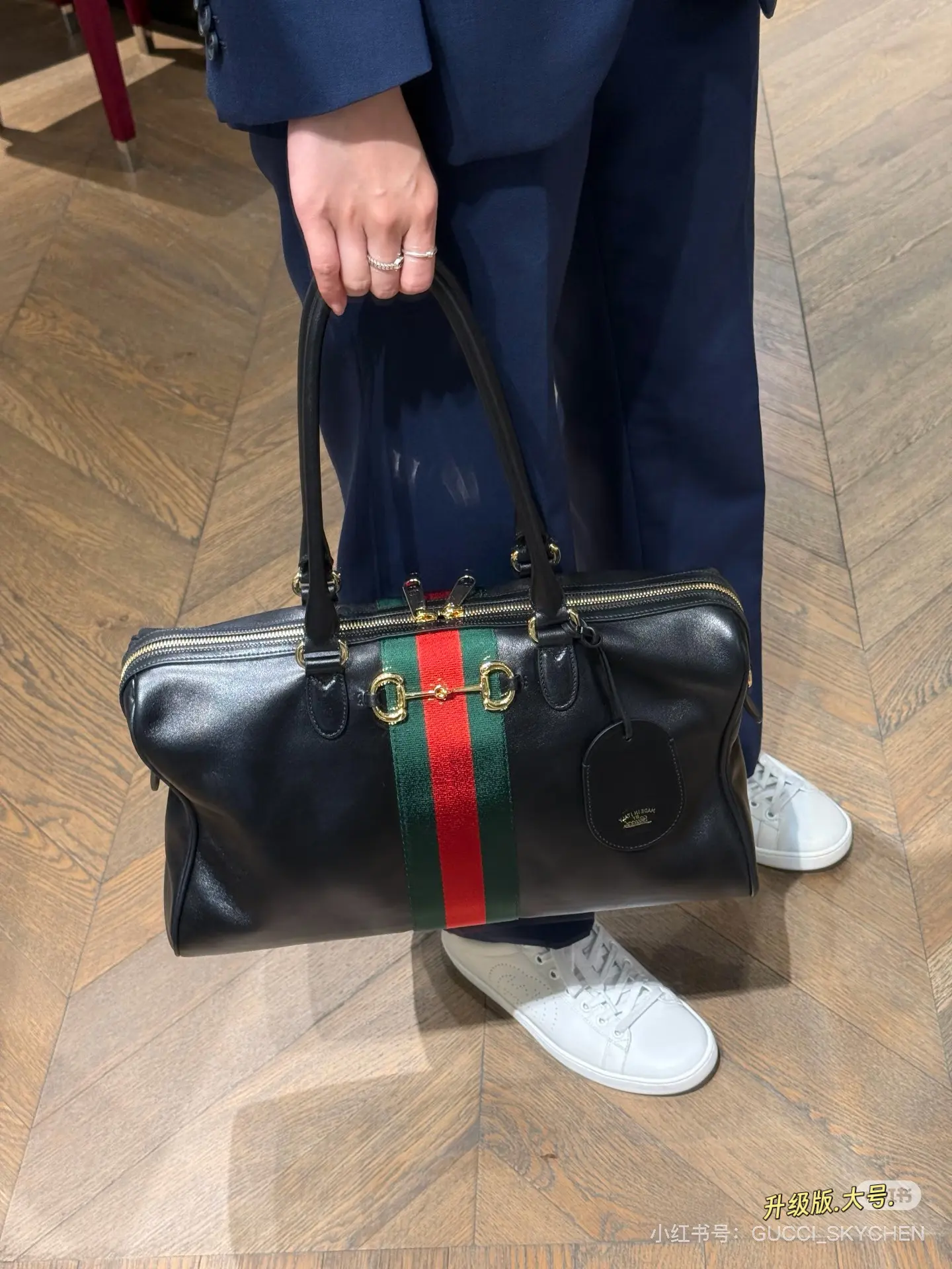 Gucci Web Stripe Top-Handle Bag D35518067 — view 4