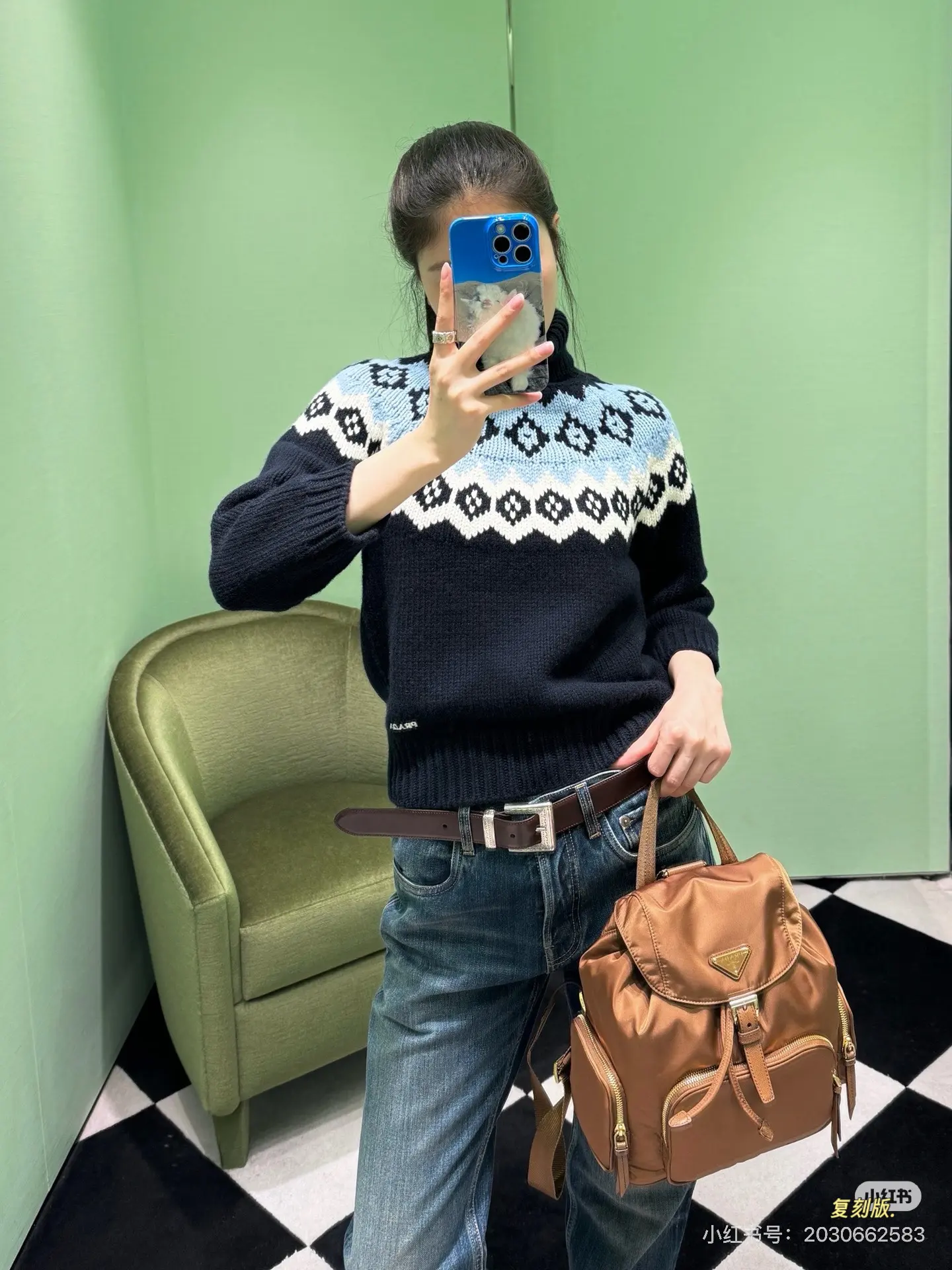 Prada Re-Edition Nylon Backpack D40517805 — view 3