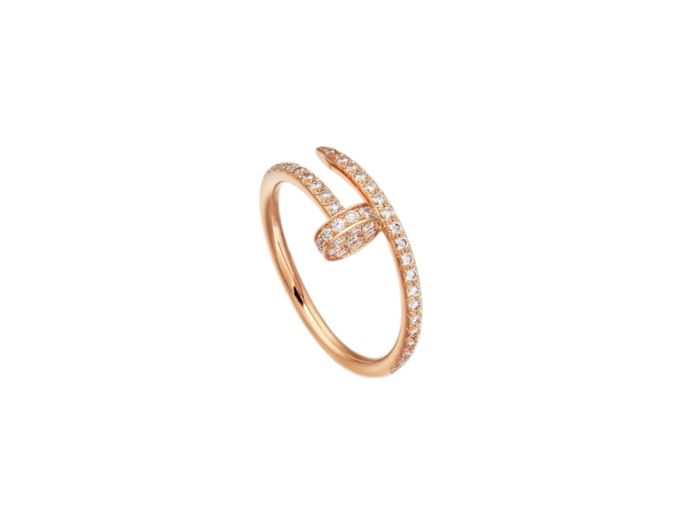 Juste un Clou Diamond-Set Nail Ring D15517332