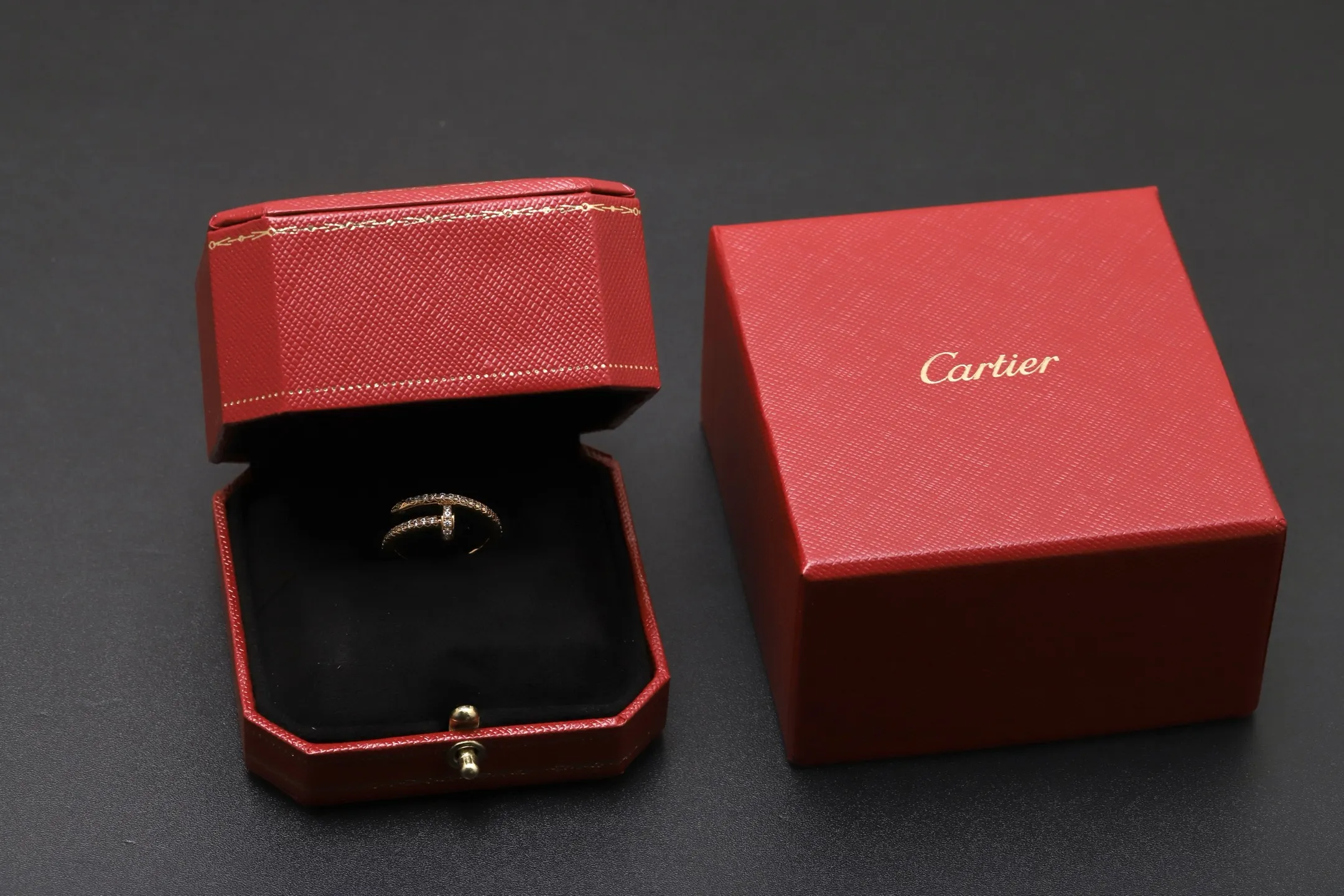 Juste un Clou Diamond-Set Nail Ring D15517332 — view 2