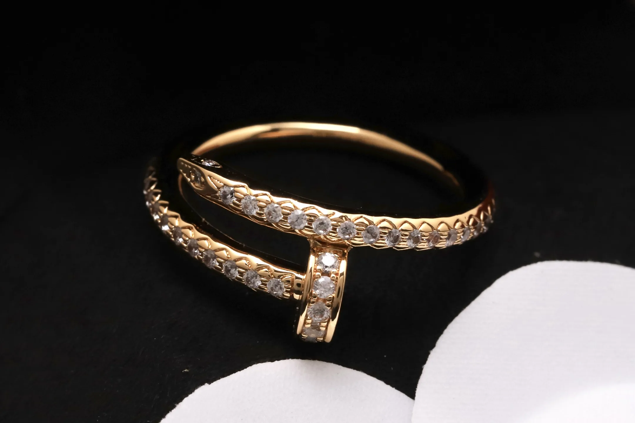 Juste un Clou Diamond-Set Nail Ring D15517332 — view 3
