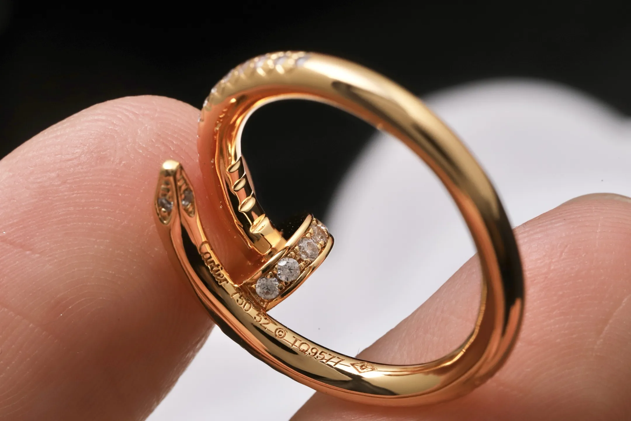 Juste un Clou Diamond-Set Nail Ring D15517332 — view 6