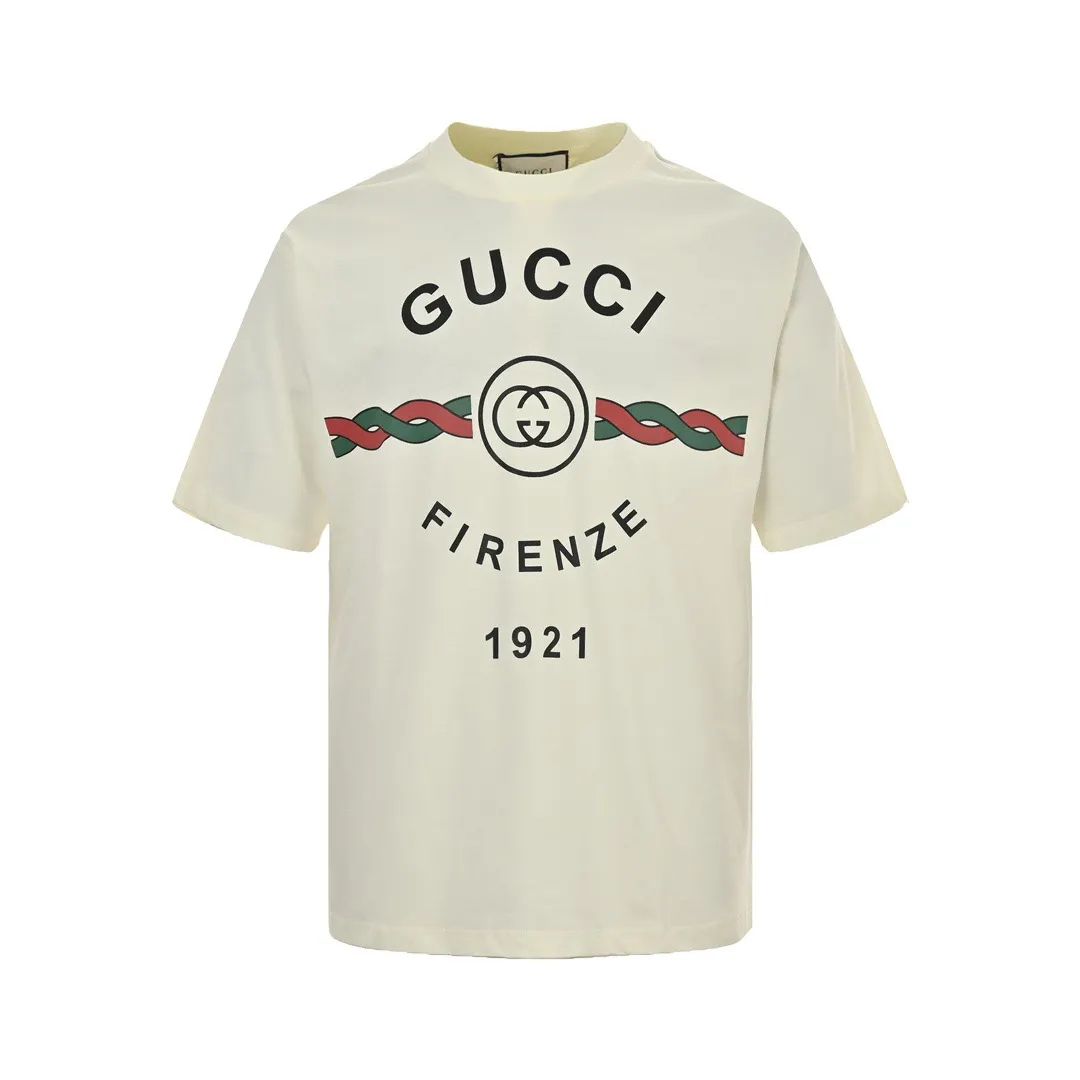 Gucci Firenze 1921 Logo Print T-Shirt D19512636