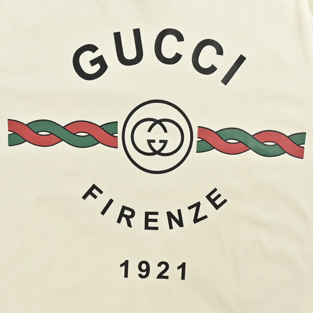 Gucci Firenze 1921 Logo Print T-Shirt D19512636 — view 6