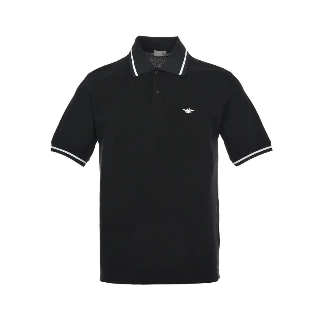 Bee Embroidery Cotton-Piqué Polo Shirt D22012641