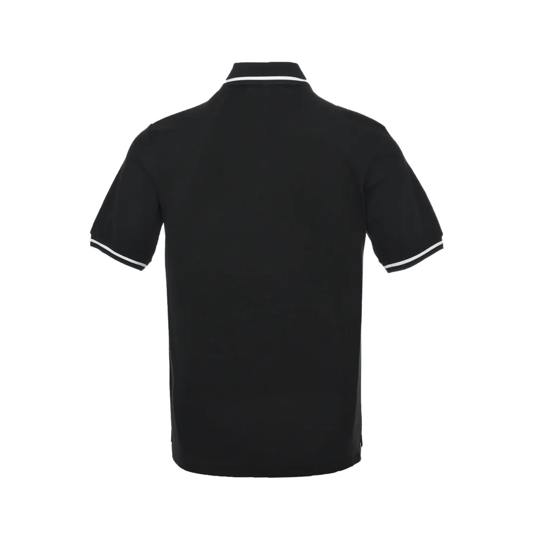 Bee Embroidery Cotton-Piqué Polo Shirt D22012641 — view 3
