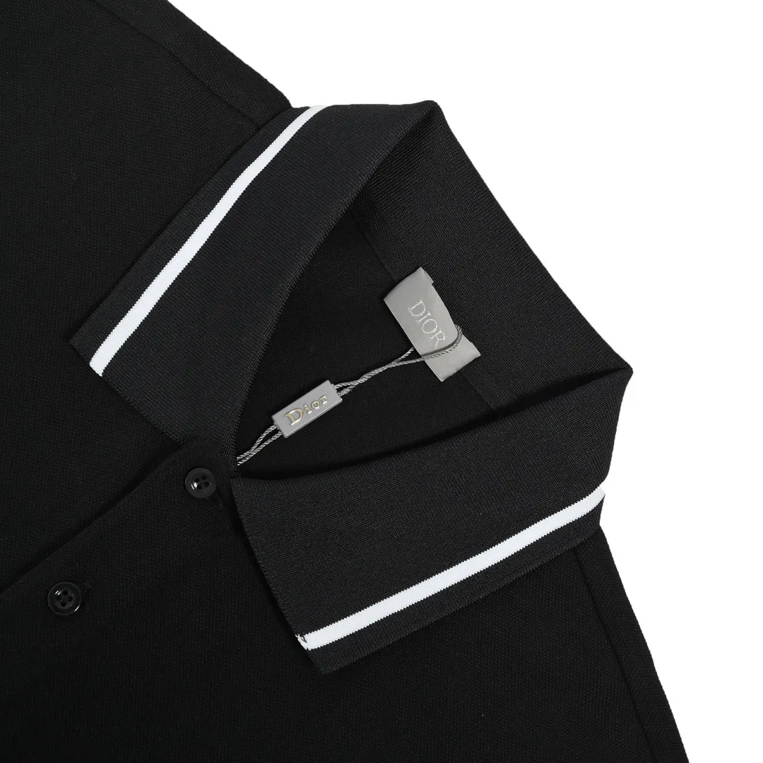 Bee Embroidery Cotton-Piqué Polo Shirt D22012641 — view 4