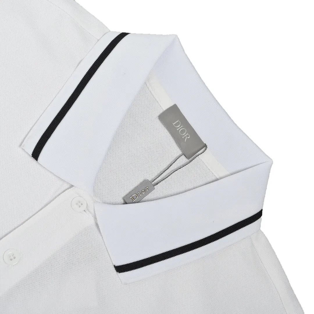 Bee-Embroidered Cotton-Pique Polo Shirt D22012640 — view 4