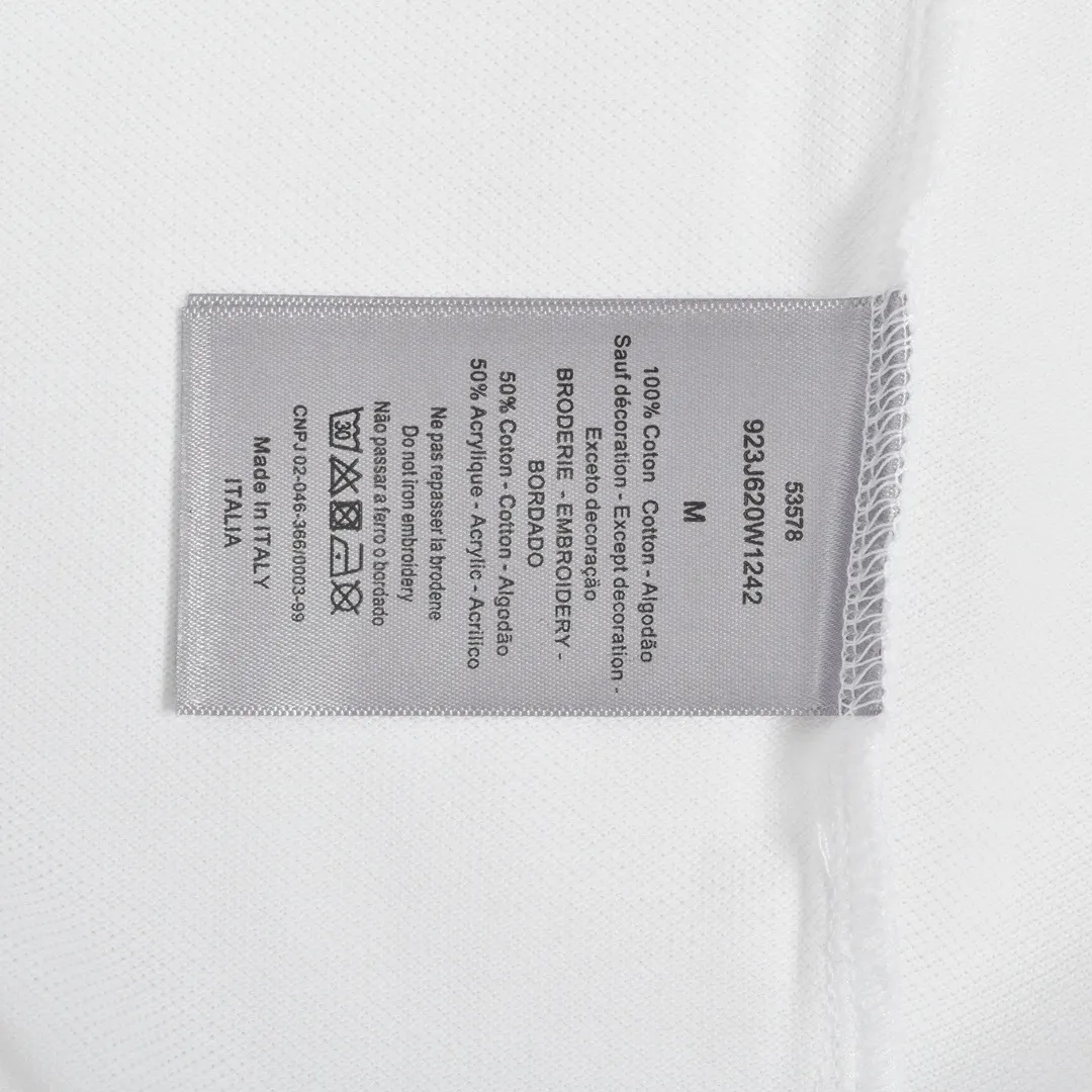 Bee-Embroidered Cotton-Pique Polo Shirt D22012640 — view 9