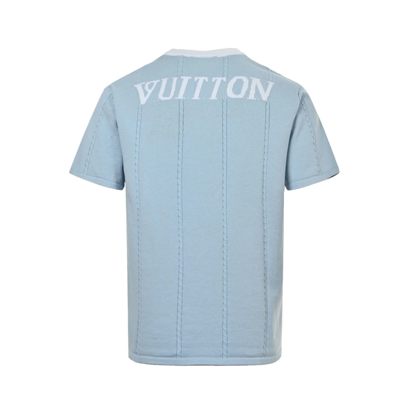Embroidered Logo Knit Short-Sleeve Sweater D22012627 — view 3