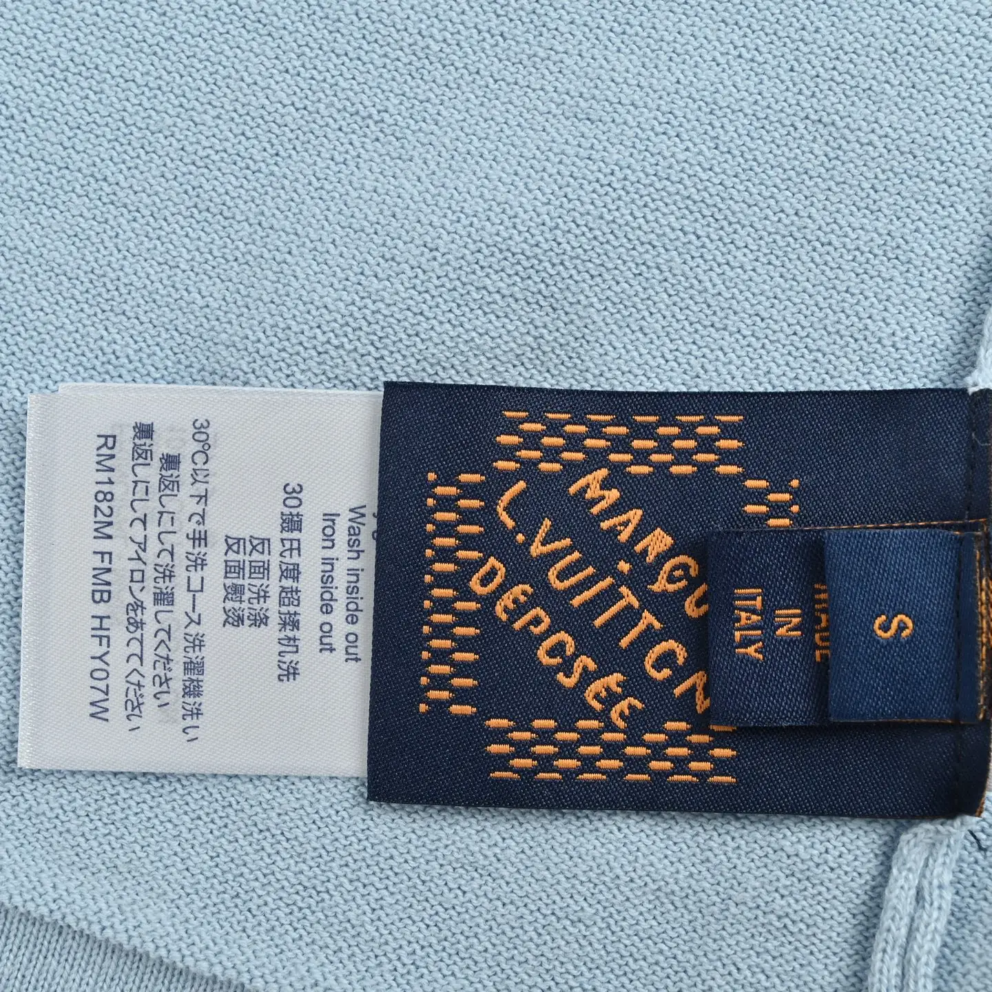 Embroidered Logo Knit Short-Sleeve Sweater D22012627 — view 6