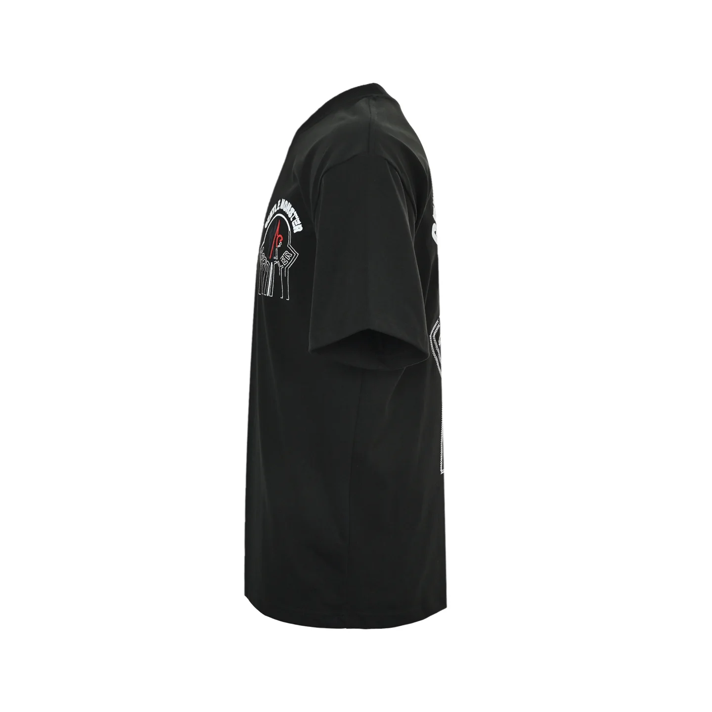 Moncler + Gentle Monster Logo-Embroidered Cotton T-Shirt D22012629 — view 2