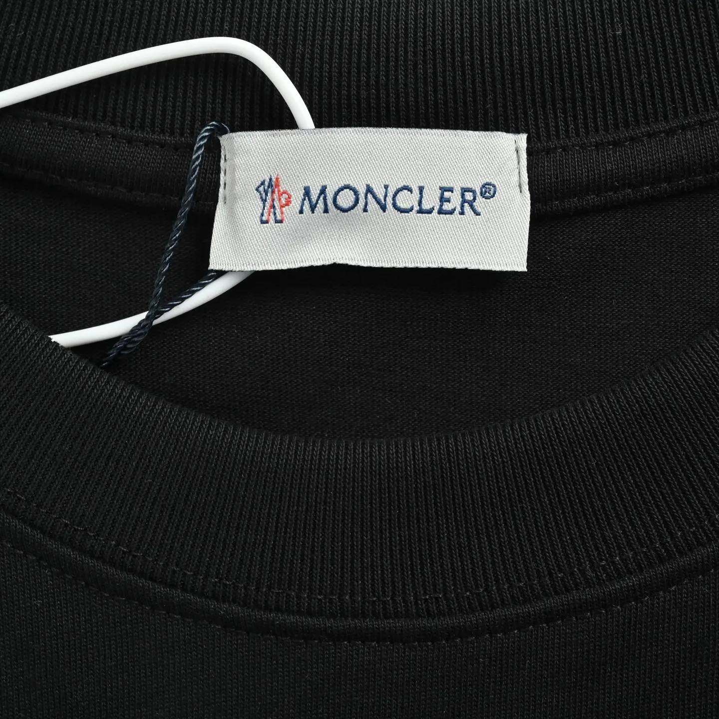Moncler + Gentle Monster Logo-Embroidered Cotton T-Shirt D22012629 — view 5