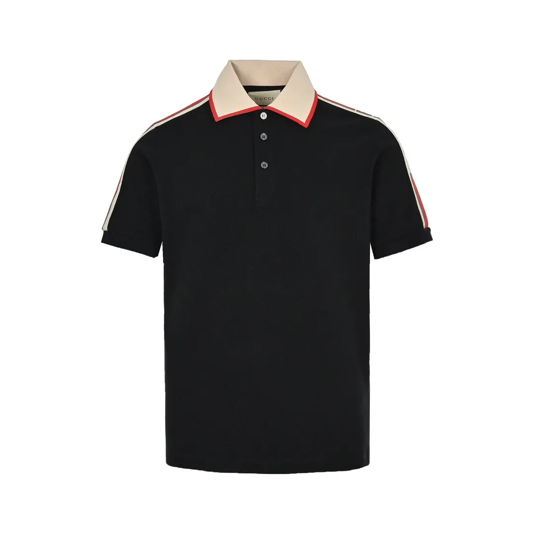 Web Stripe Cotton-Pique Polo Shirt D24012637