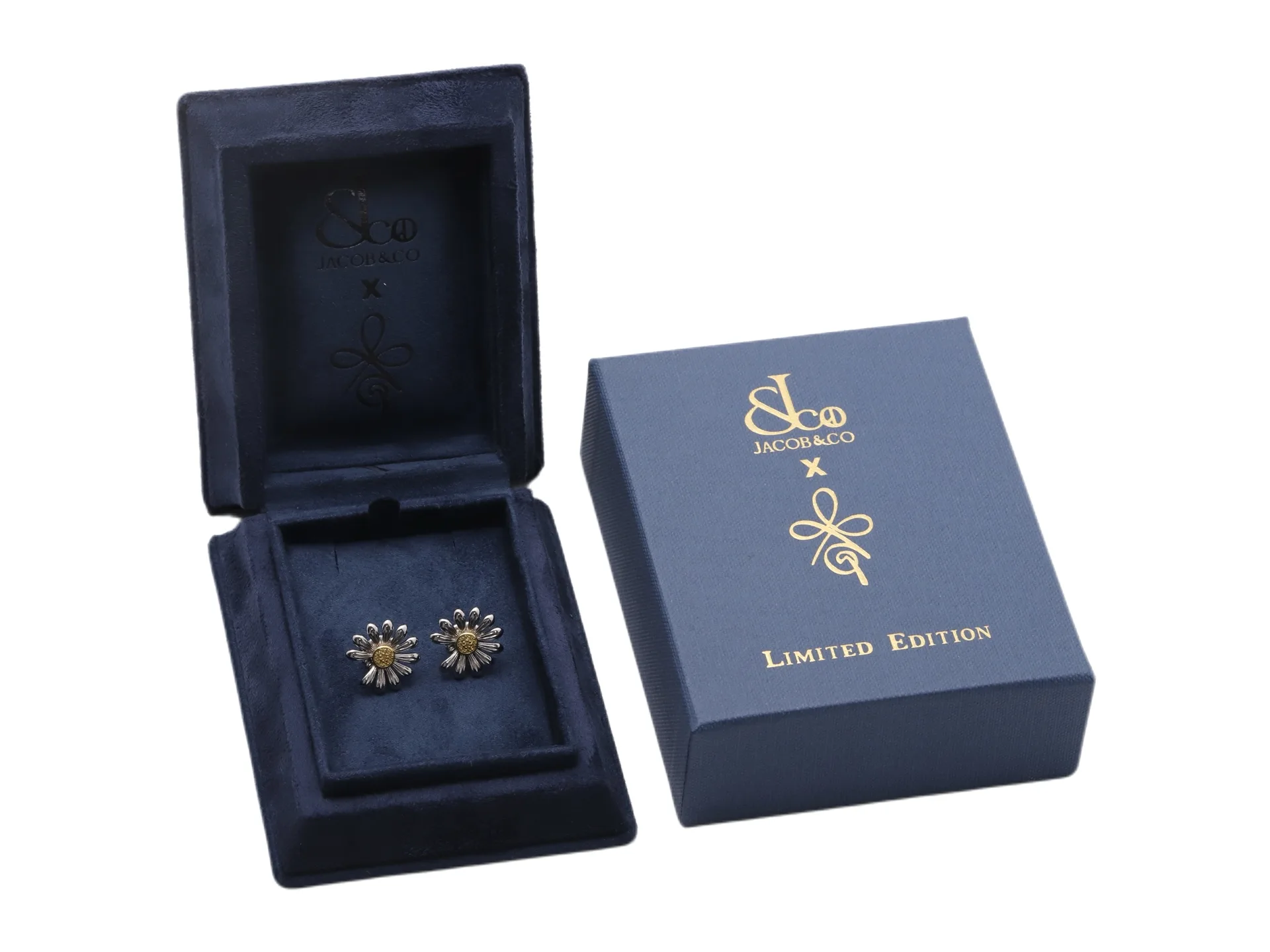 Daisy Flower Stud Earrings in Sterling Silver D26017029 — view 2
