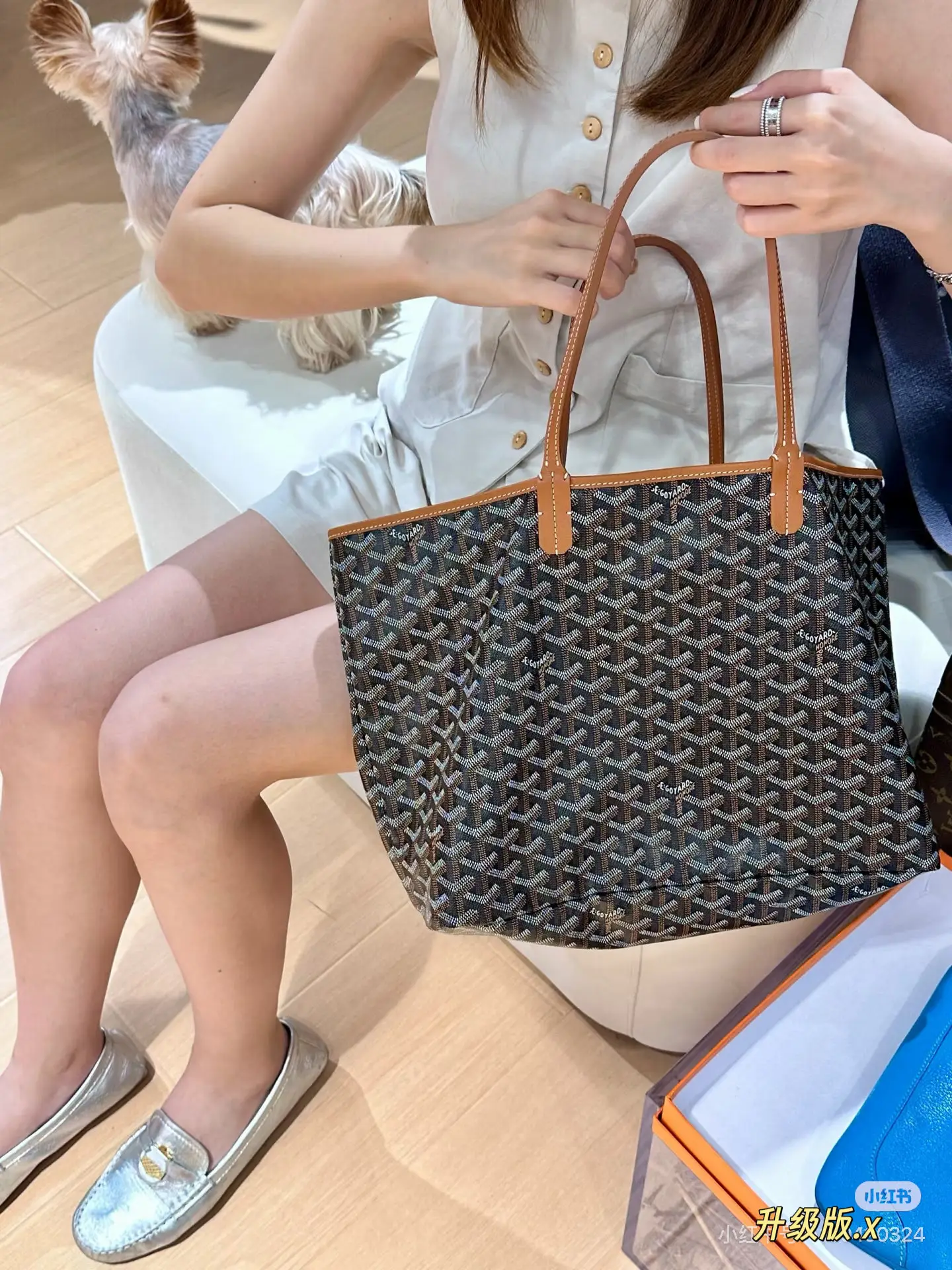 Goyard-Inspired Reversible Tote Bag D35518423 — view 4