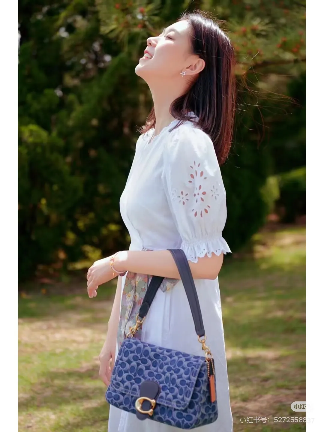 Coach Tabby Denim Shoulder Bag D34018472