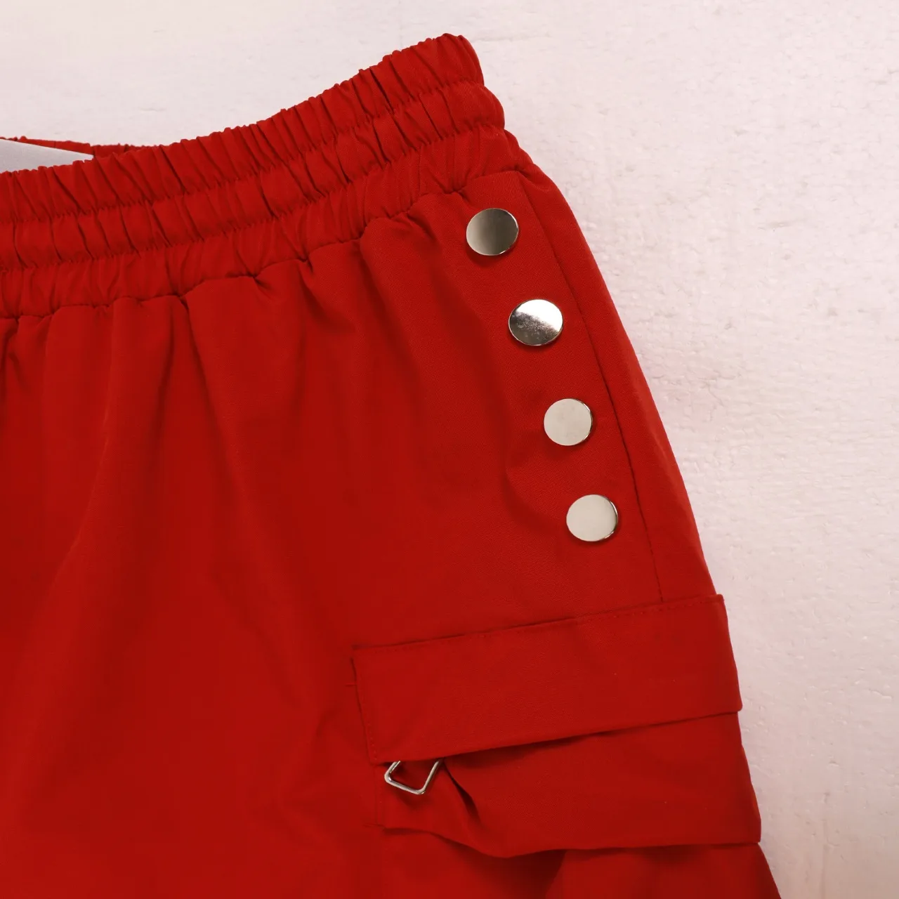 Embroidered Cargo Drawstring Shorts D9811795 — view 5