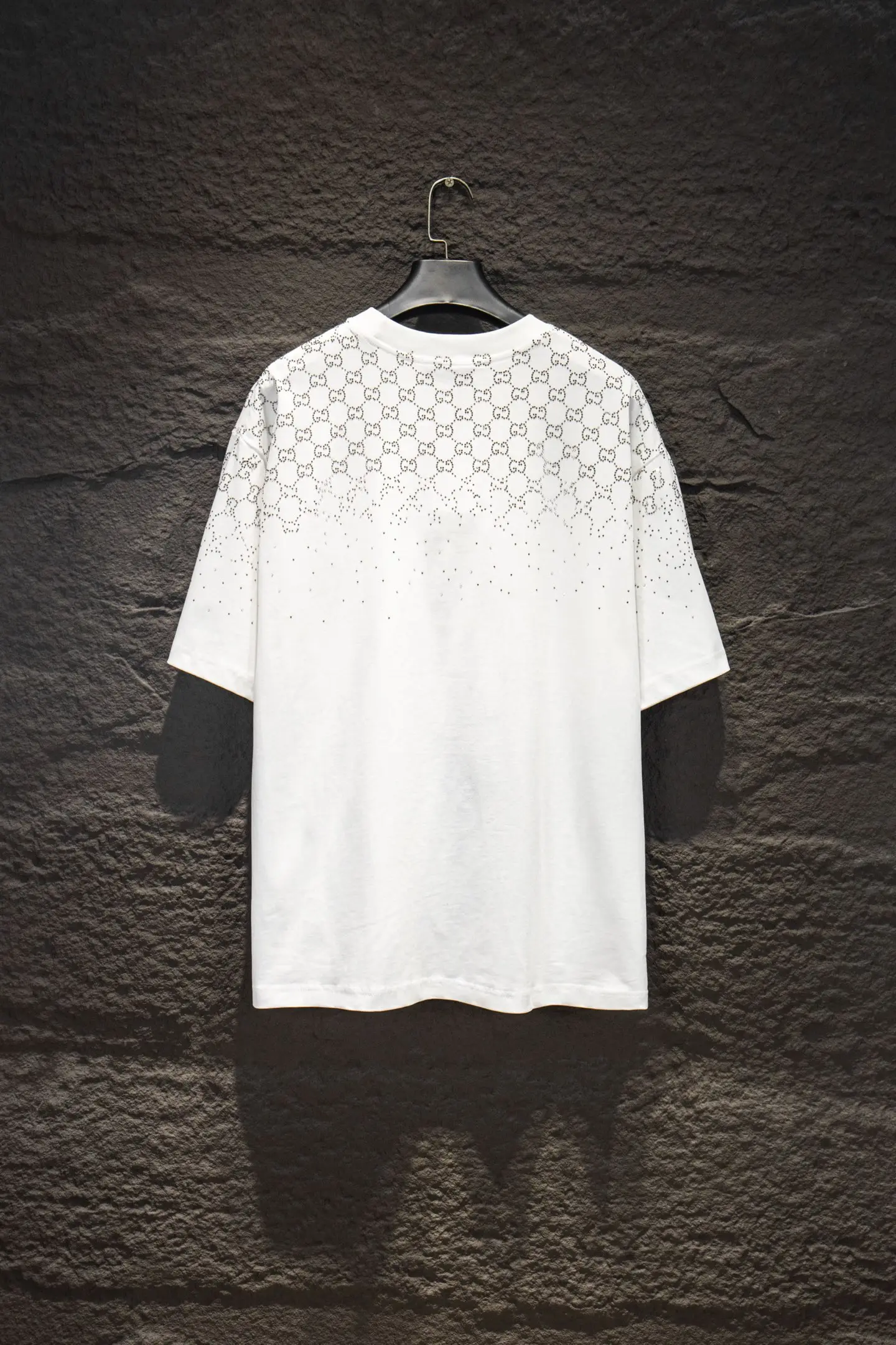 Rhinestone-Embellished GG Monogram Oversized T-Shirt D13015059 — view 2