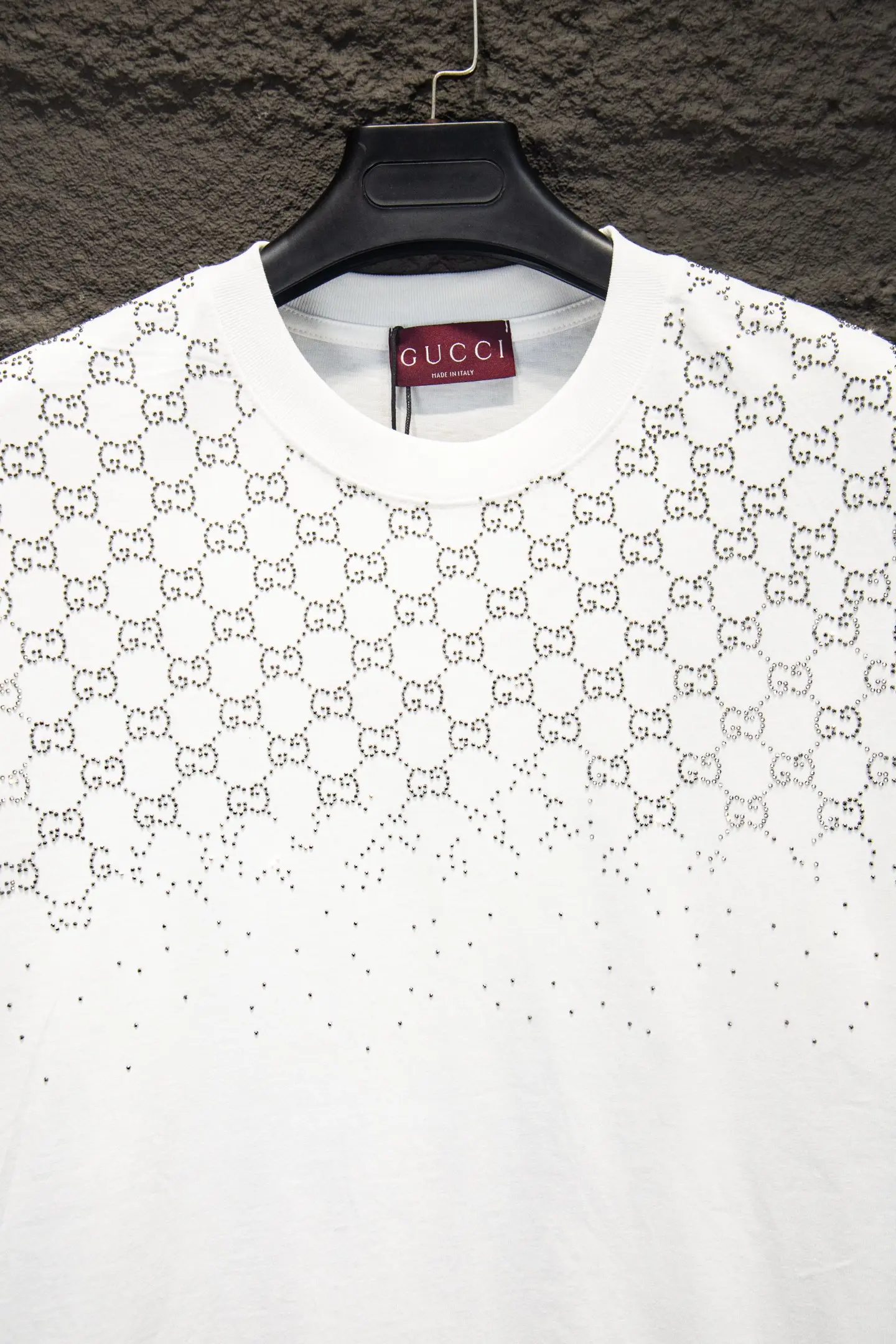 Rhinestone-Embellished GG Monogram Oversized T-Shirt D13015059 — view 3