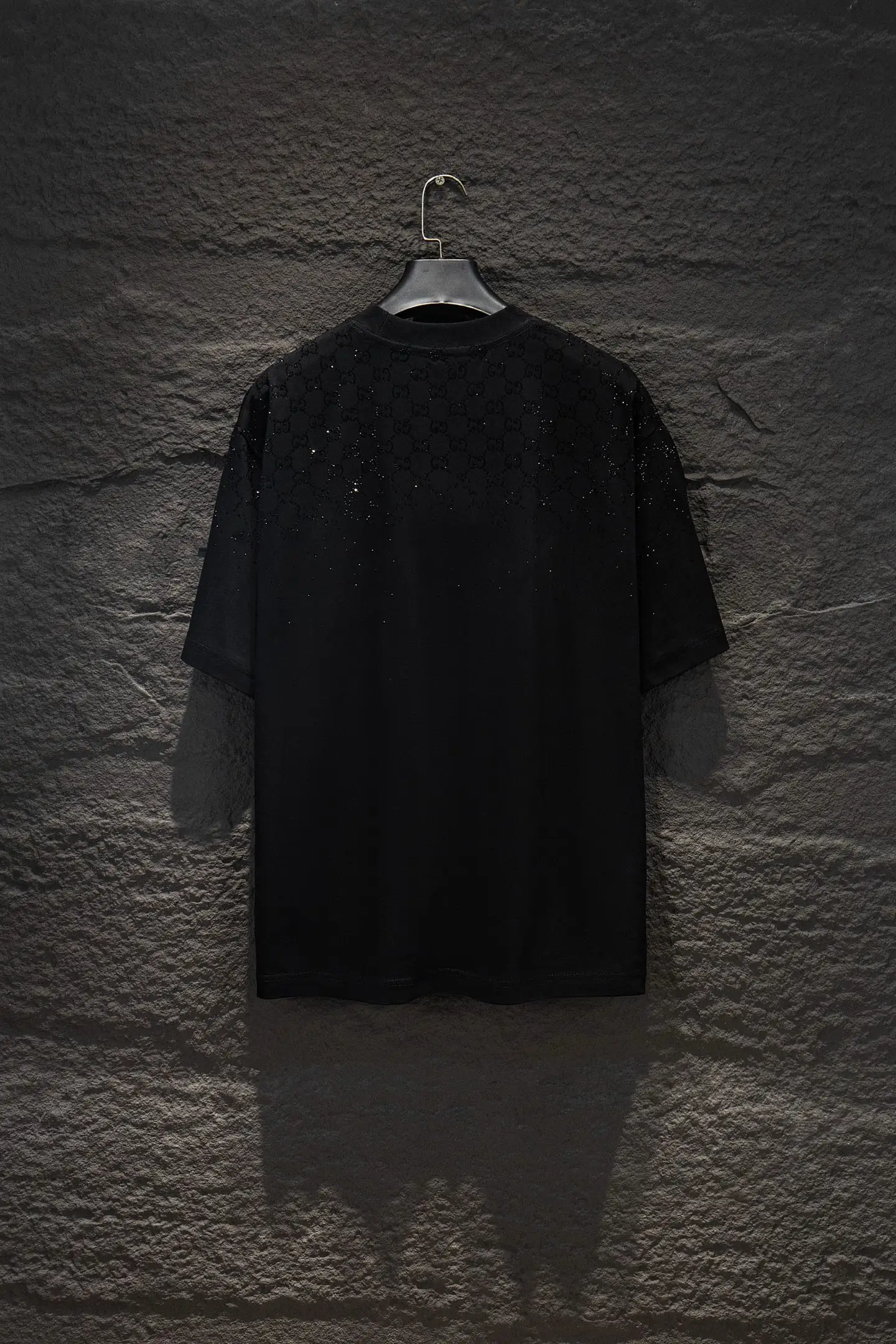Crystal-Embellished Oversized Cotton T-Shirt D13015060 — view 2