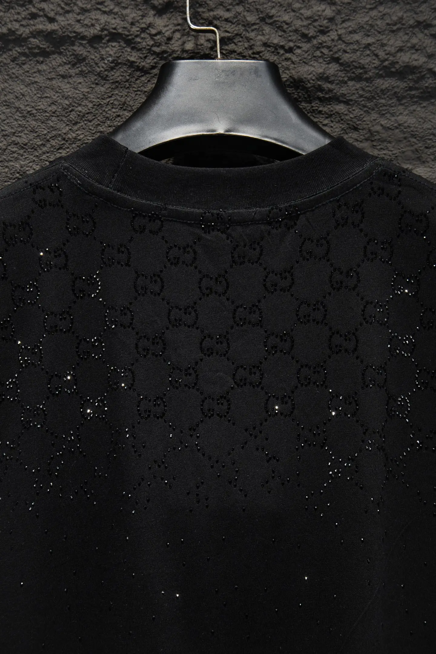 Crystal-Embellished Oversized Cotton T-Shirt D13015060 — view 6