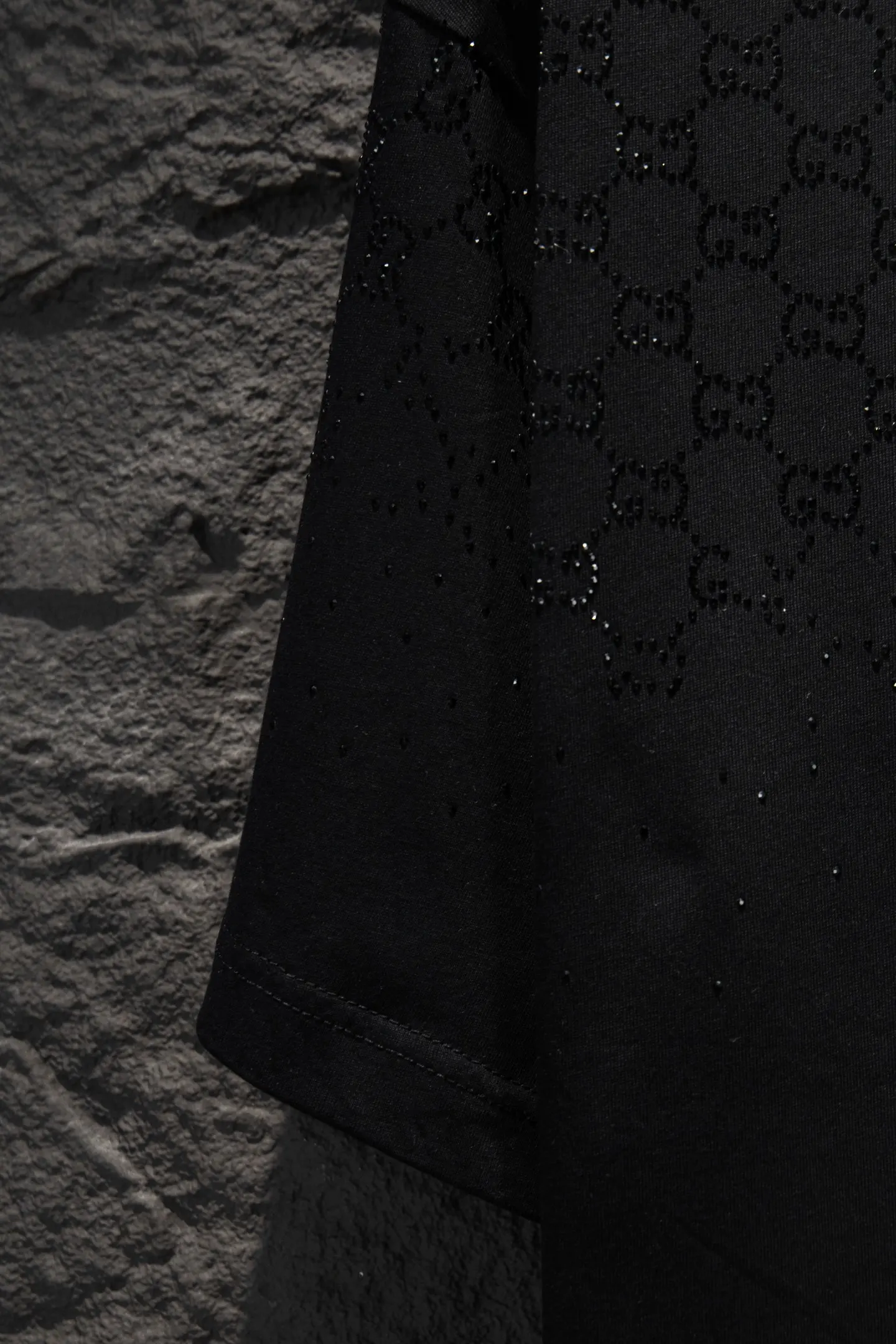 Crystal-Embellished Oversized Cotton T-Shirt D13015060 — view 7