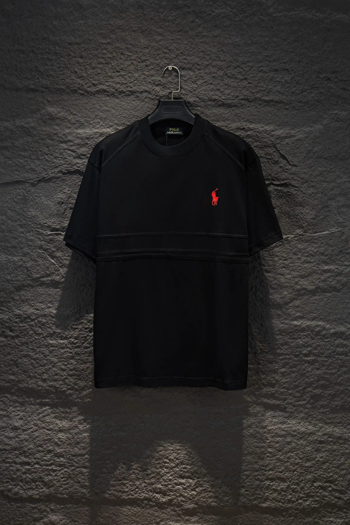 Embroidered Panelled Cotton T-Shirt D12515058
