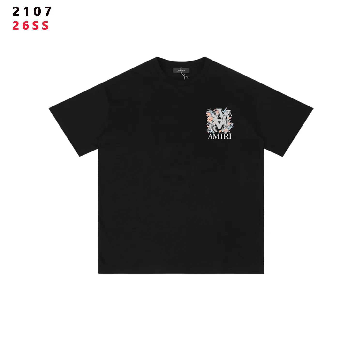 Amiri Floral Bird Logo Cotton T-Shirt D8211740 — view 3