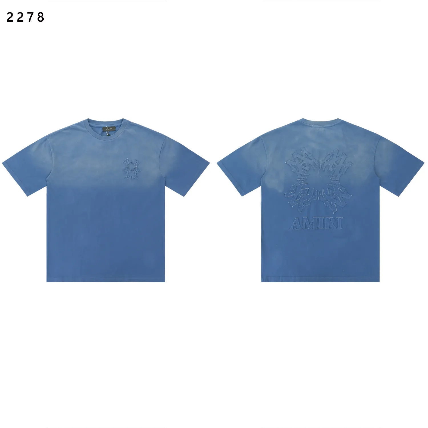 Embroidered Logo Faded Cotton T-Shirt D9511816 — view 4