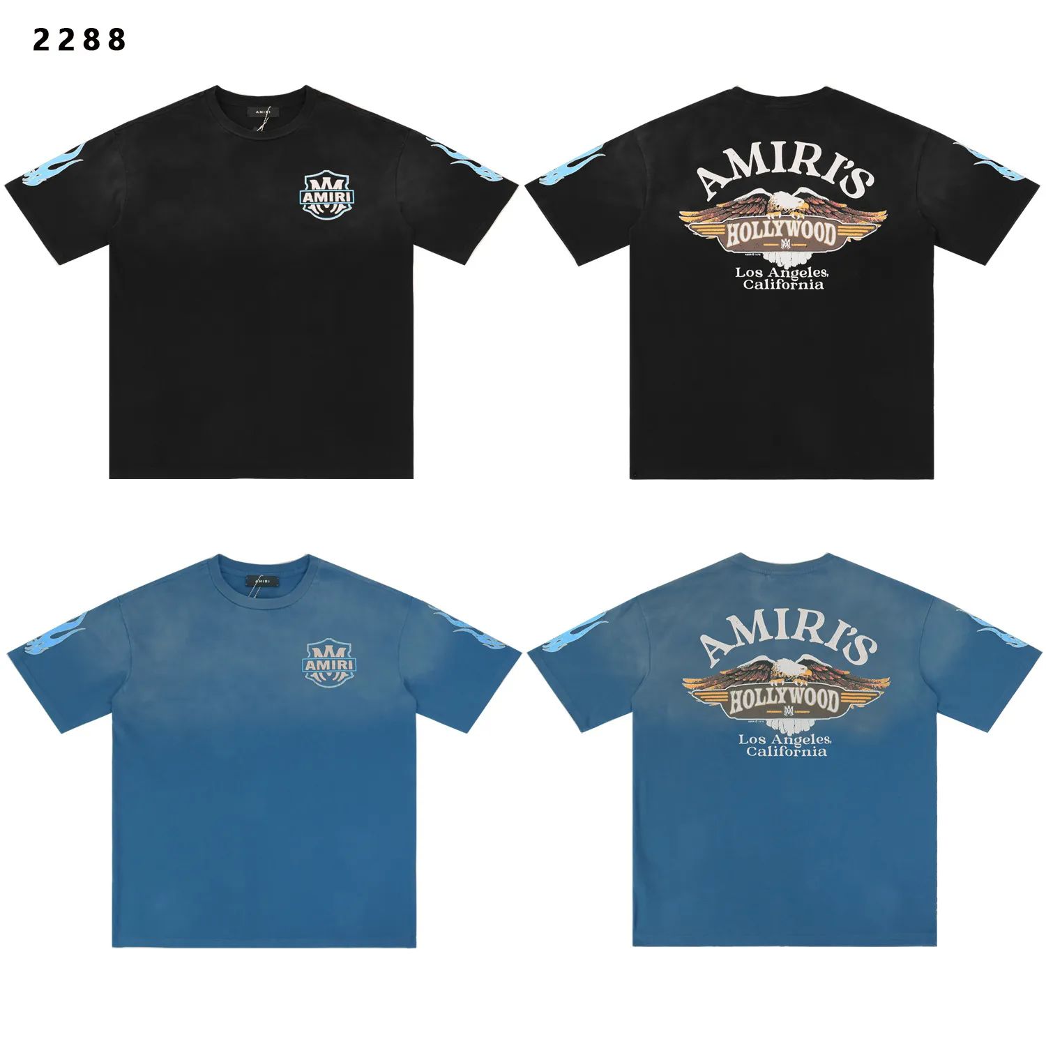 Hollywood Eagle Logo Washed Cotton T-Shirt D9511777
