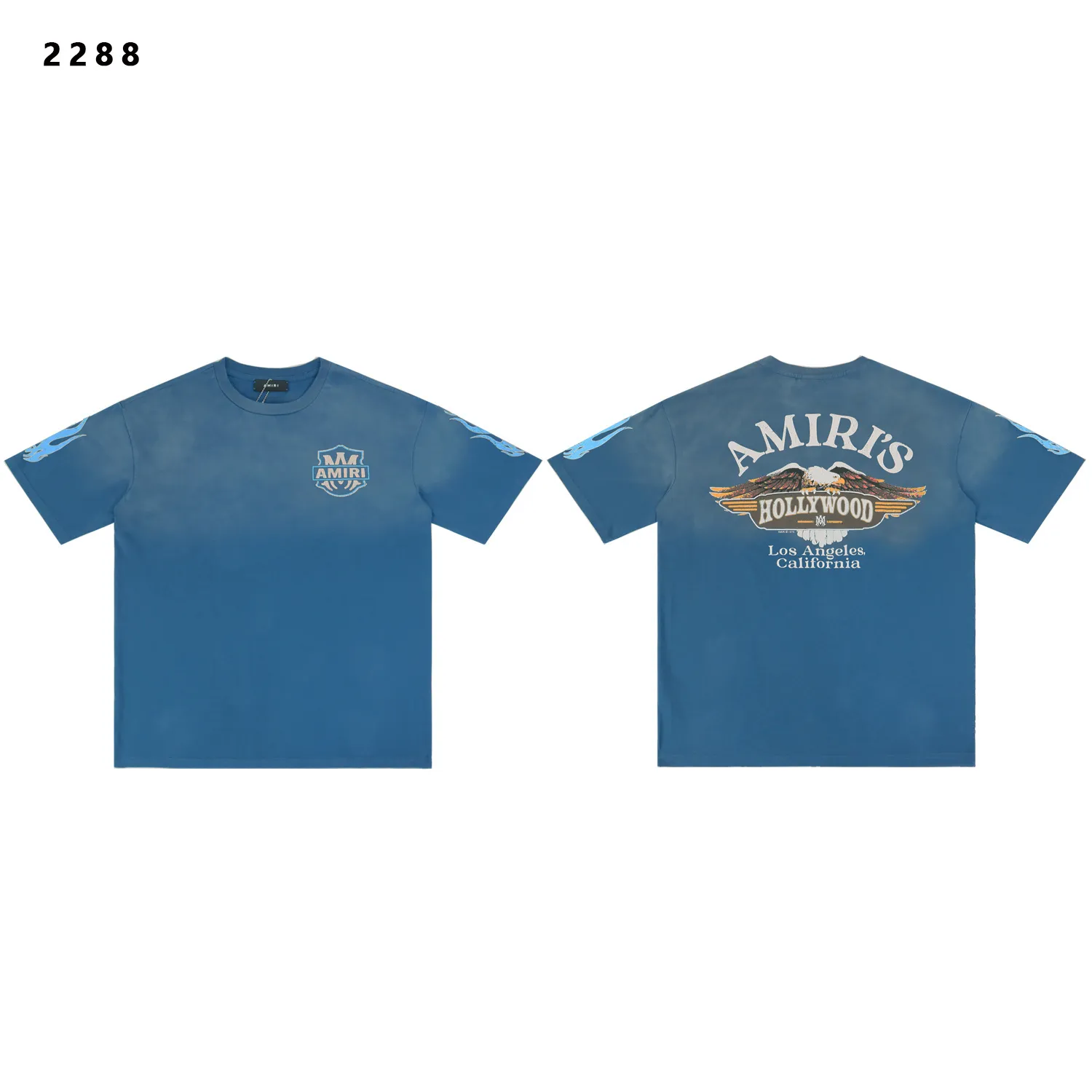 Hollywood Eagle Logo Washed Cotton T-Shirt D9511777 — view 2