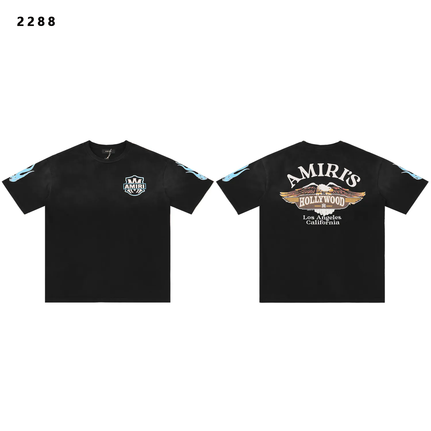 Hollywood Eagle Logo Washed Cotton T-Shirt D9511777 — view 4