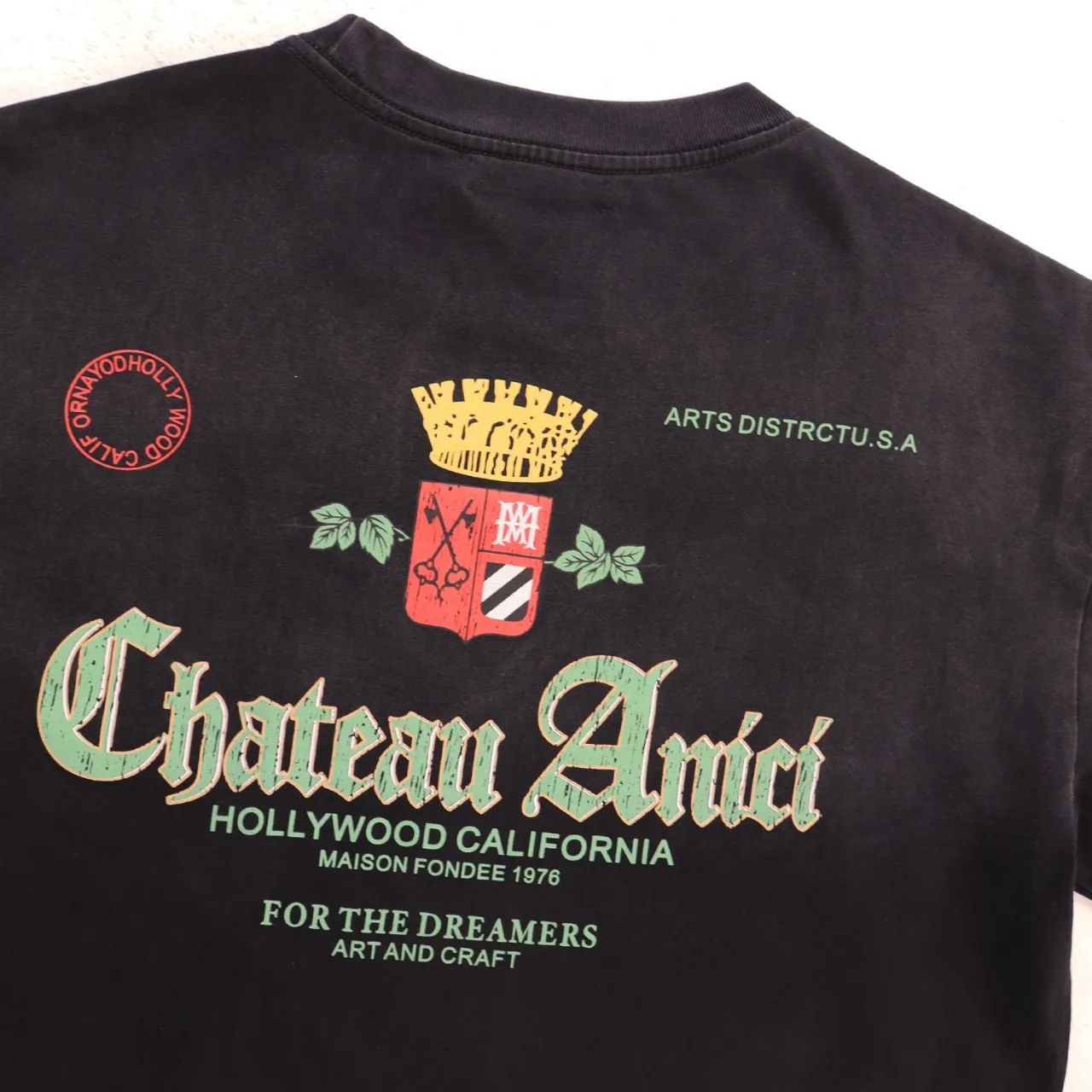 Chateau Amici Crest Logo Washed T-Shirt D8511745 — view 5