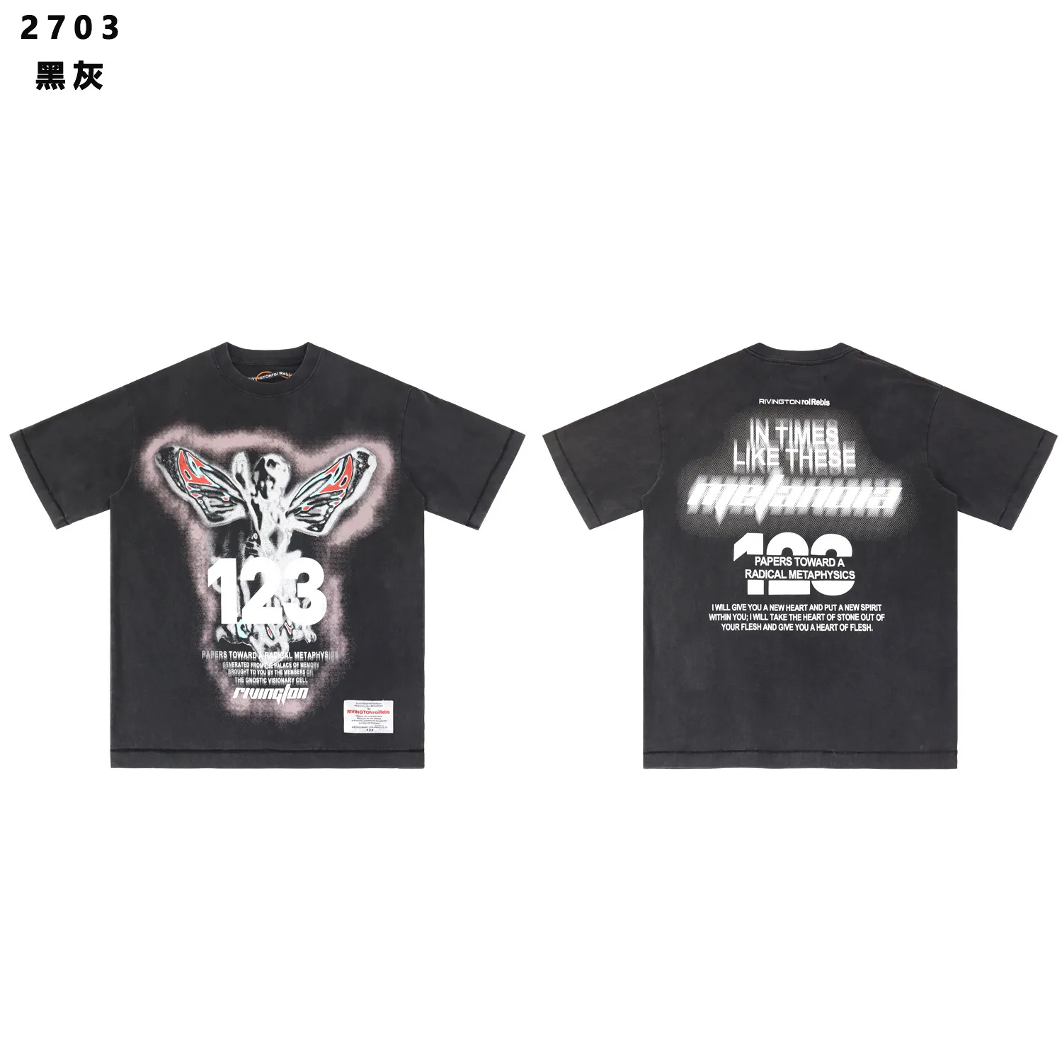 Rivington roi Rebis Graphic Print Washed T-Shirt D9511787 — view 3