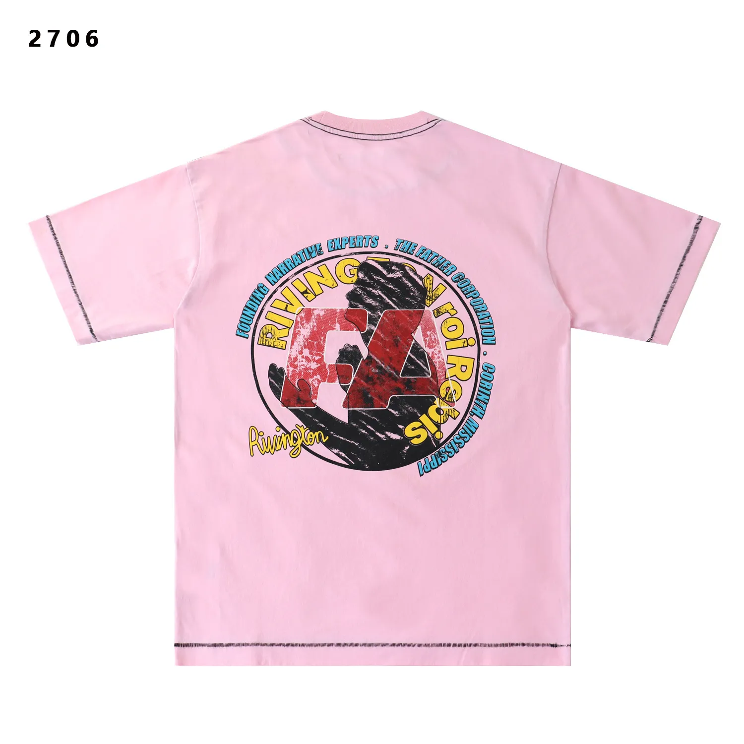 Graphic Print Washed Cotton T-Shirt D9511774 — view 3