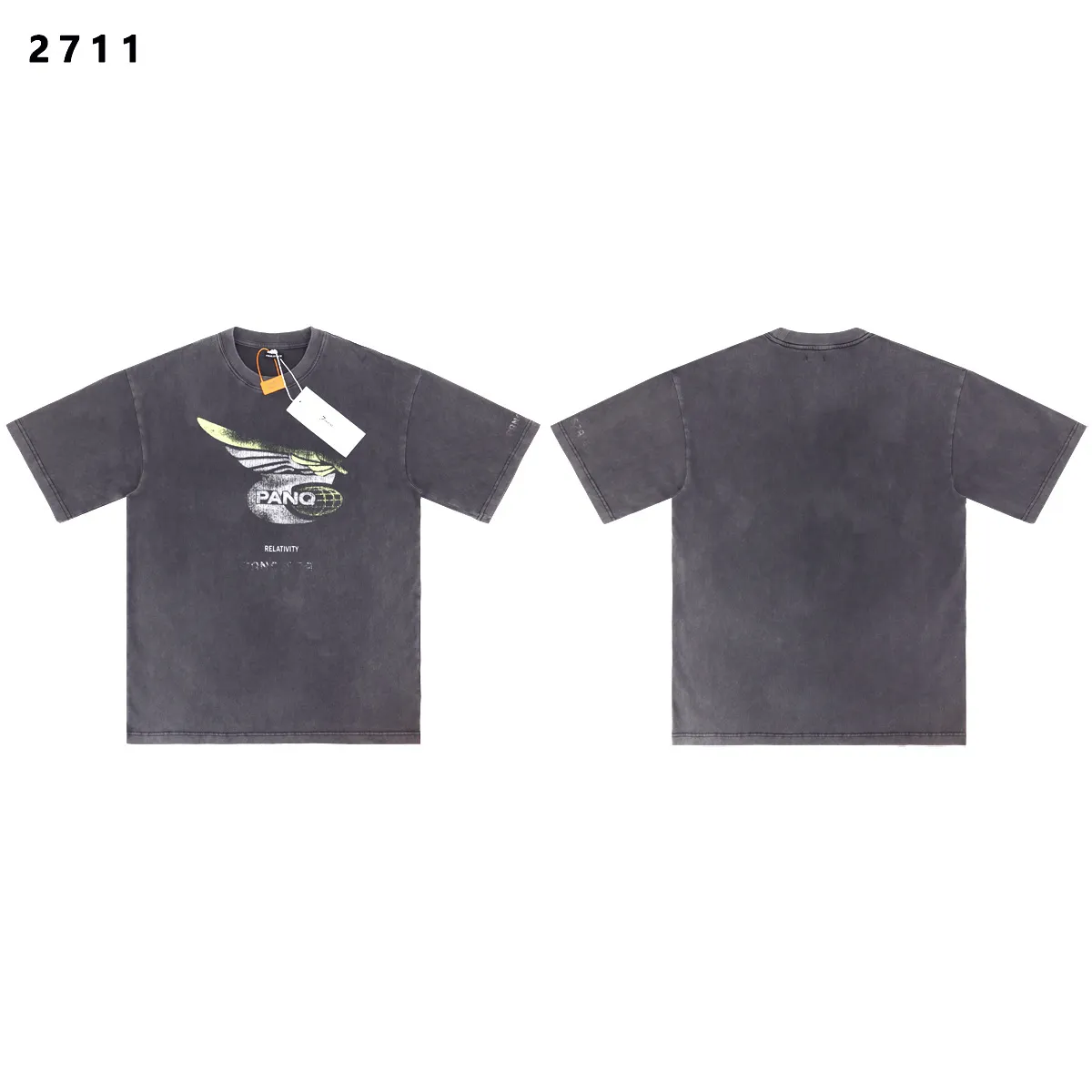 Washed Graphic Print Cotton T-Shirt D8511798