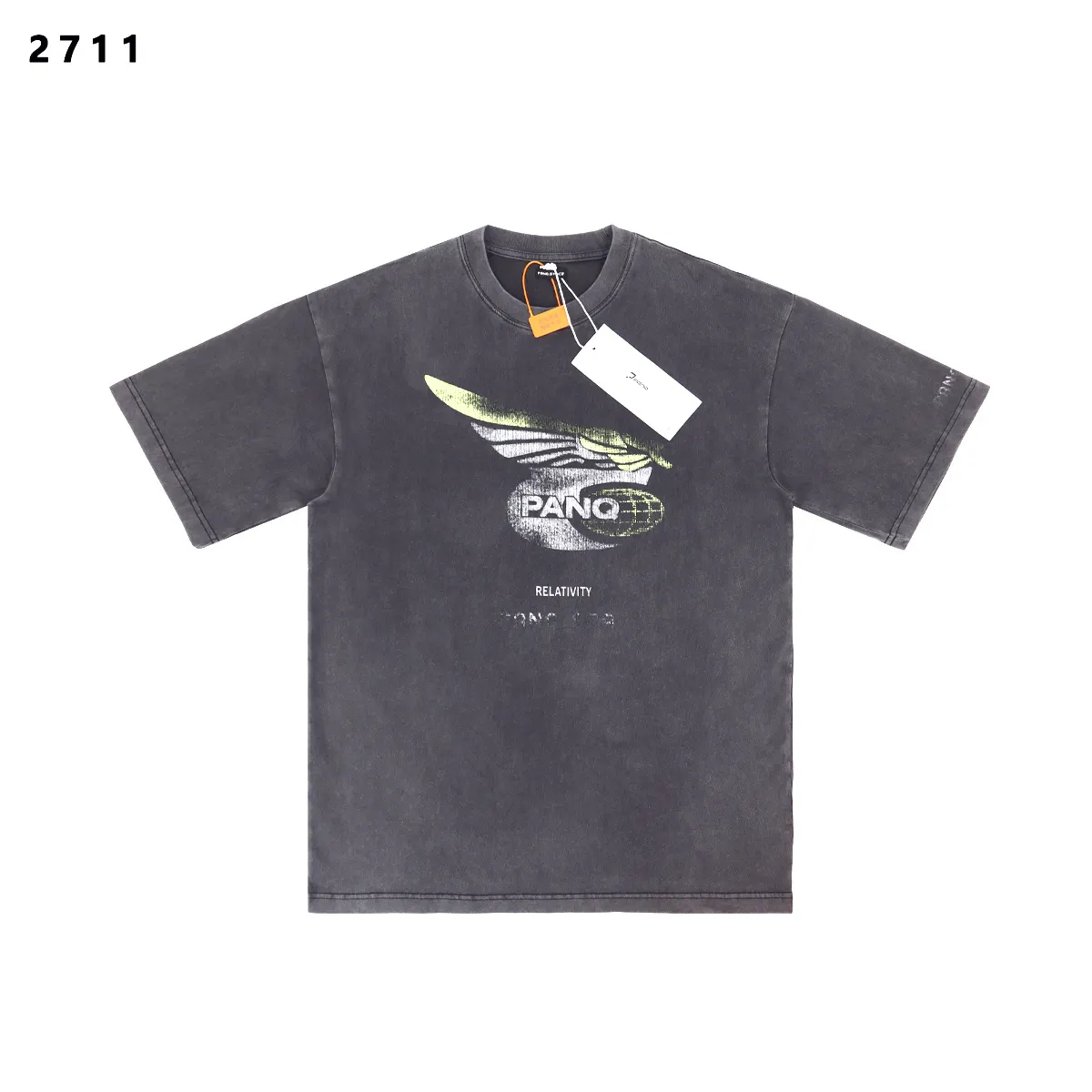 Washed Graphic Print Cotton T-Shirt D8511798 — view 3