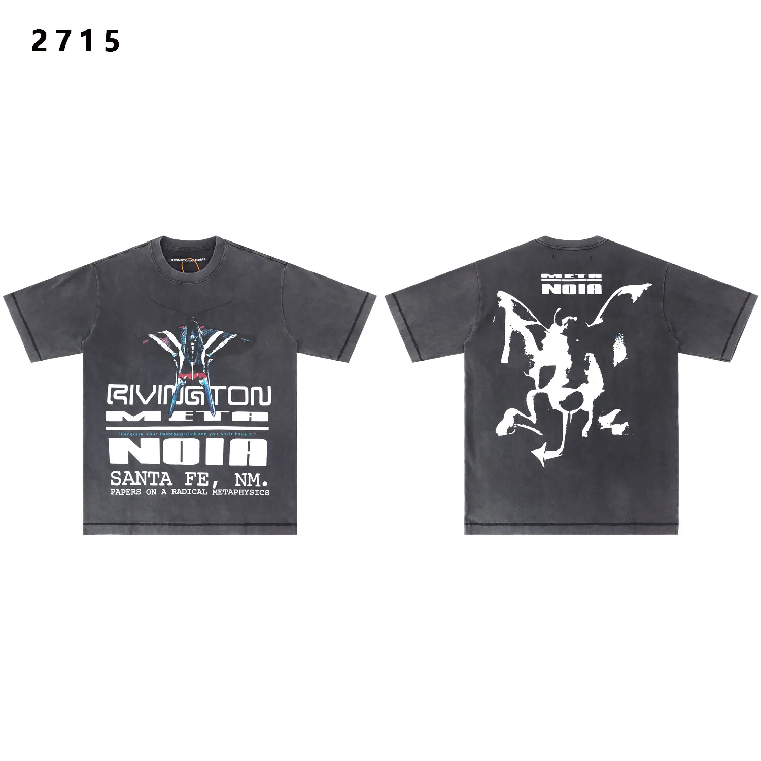 Rivington Roi Rebis Graphic Print Washed T-Shirt D9511778 — view 3