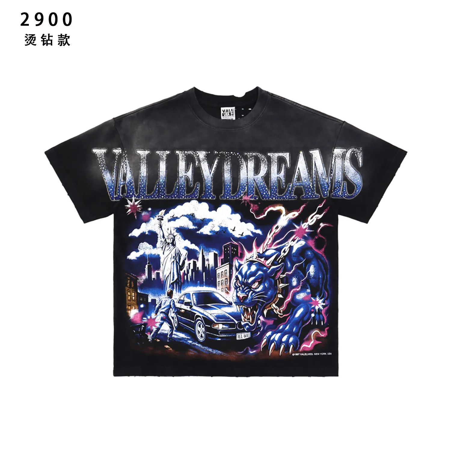 Valley Dreams Rhinestone Graphic T-Shirt D9511818 — view 2