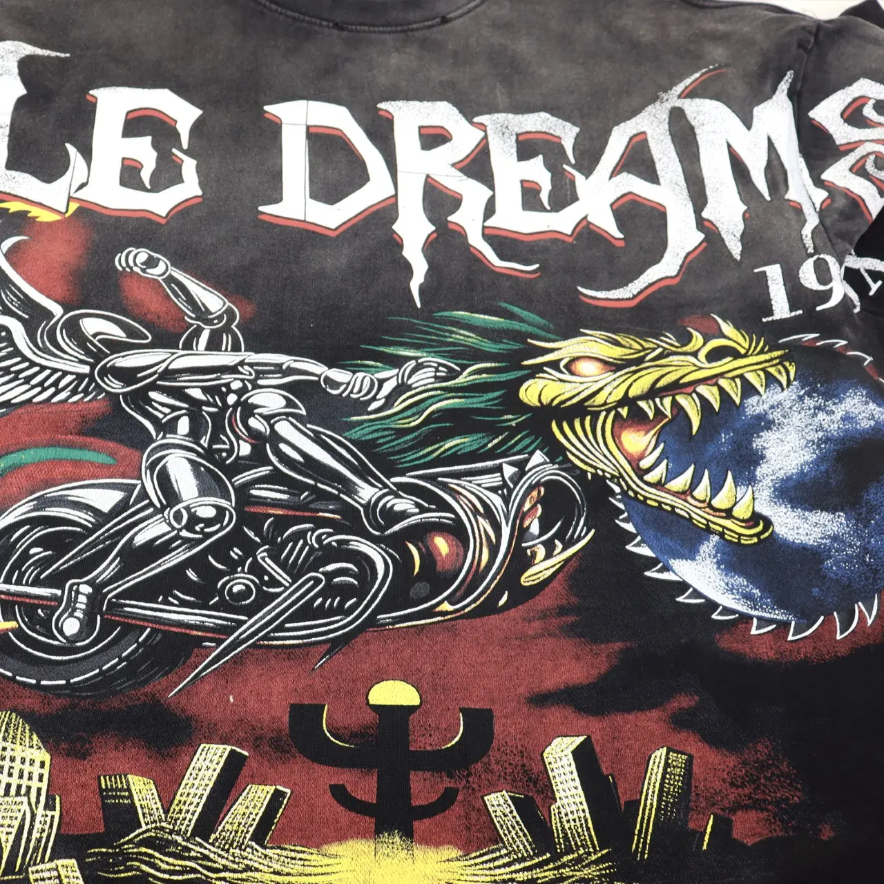 Vale Dreams Graphic Print Washed Cotton T-Shirt D8811814 — view 4