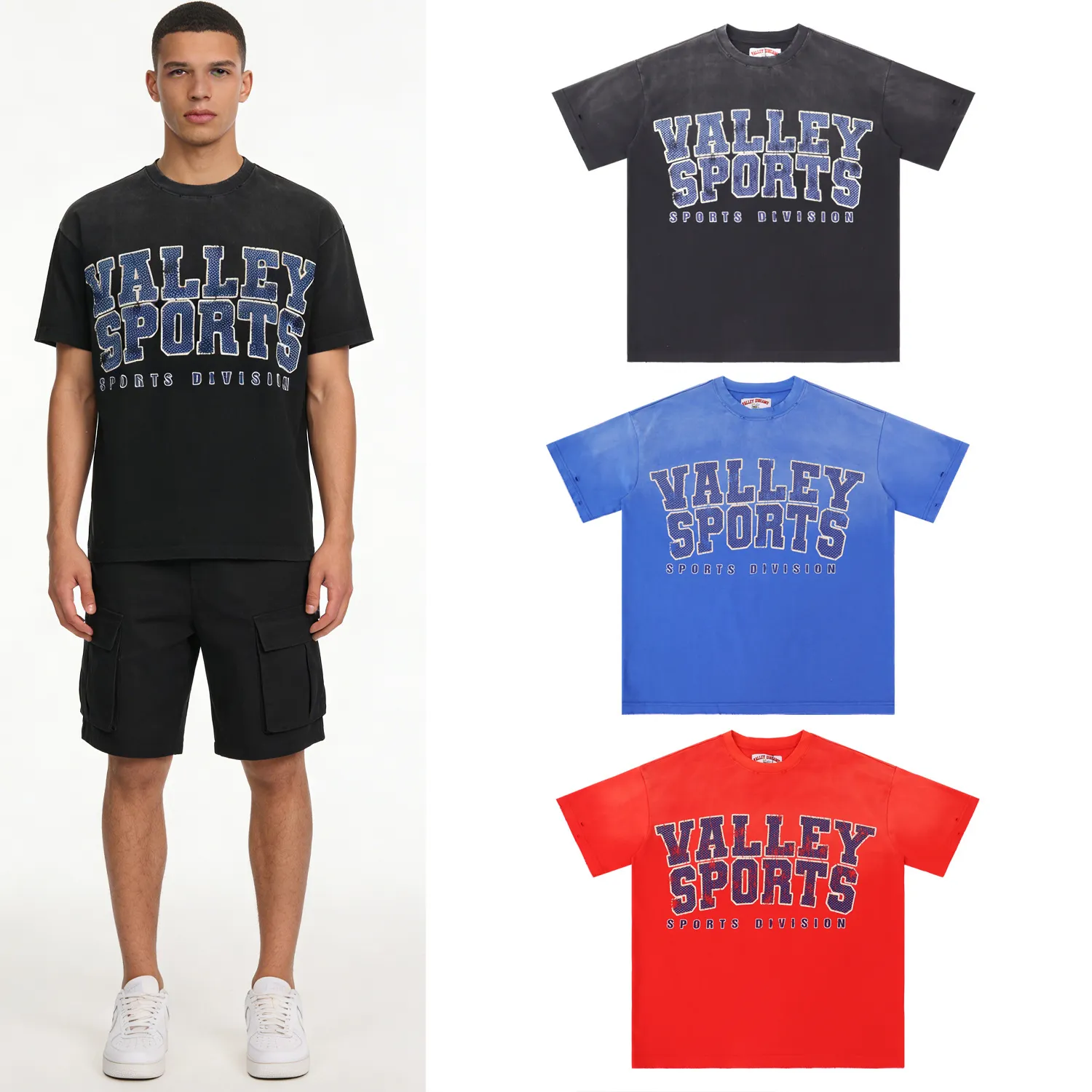 Valley Sports Distressed Graphic T-Shirt D8511735