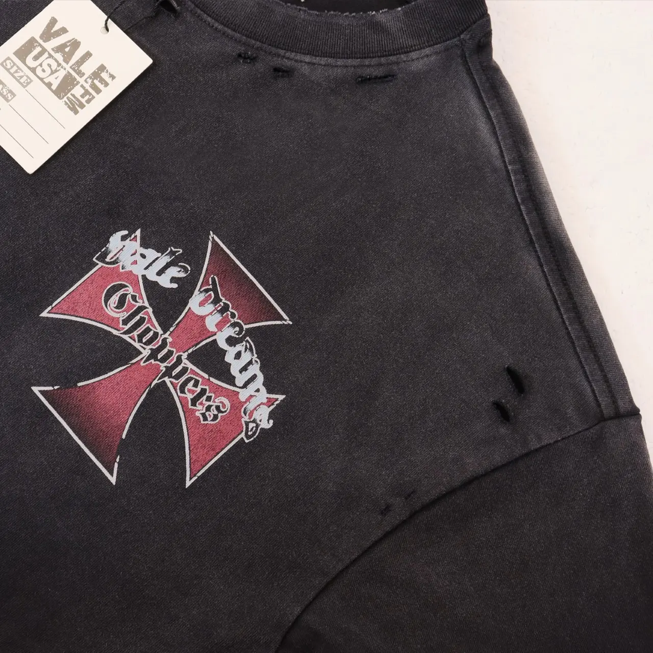 Distressed Graphic Print Cotton T-Shirt D8811741 — view 3