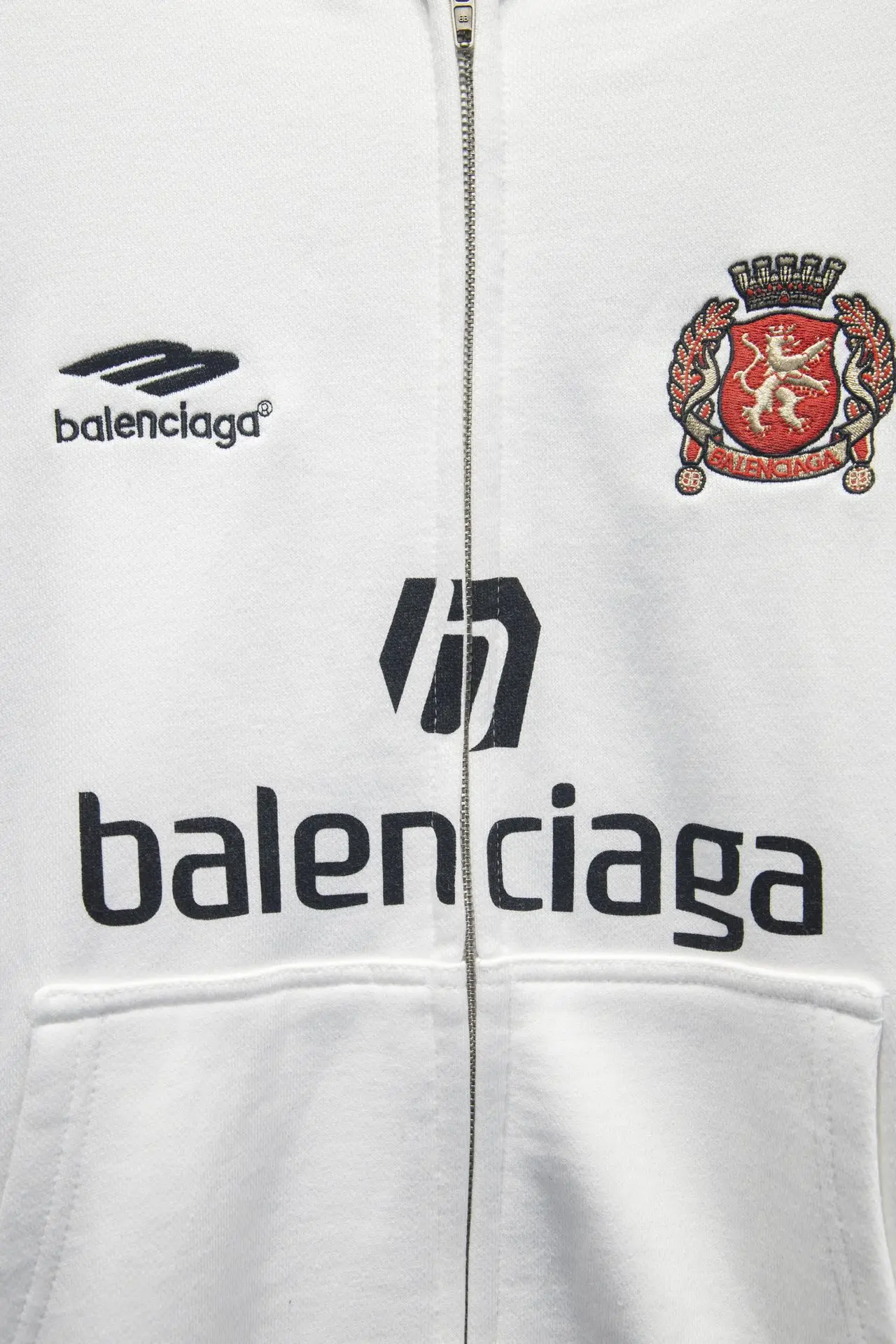 Logo-Embroidered Oversized Zip-Up Hoodie D21923007 — view 4