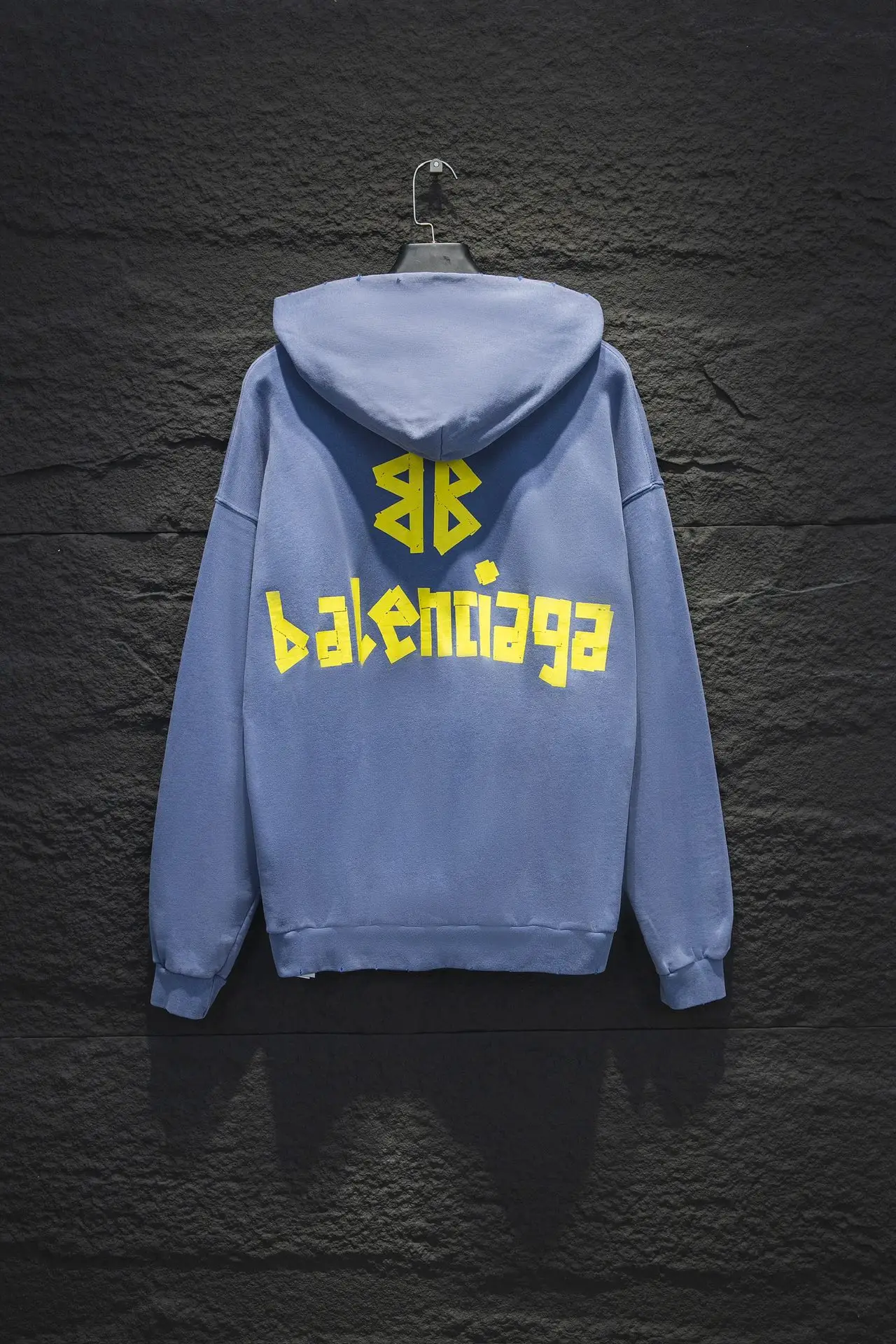Tape Logo Distressed Oversized Hoodie D19523001 — view 2