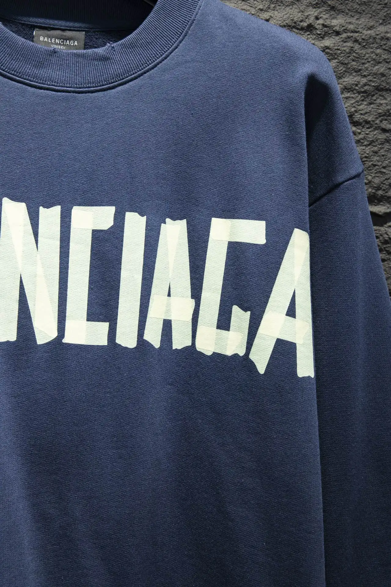 Tape Logo Distressed Oversized Sweatshirt D16522997 — view 5